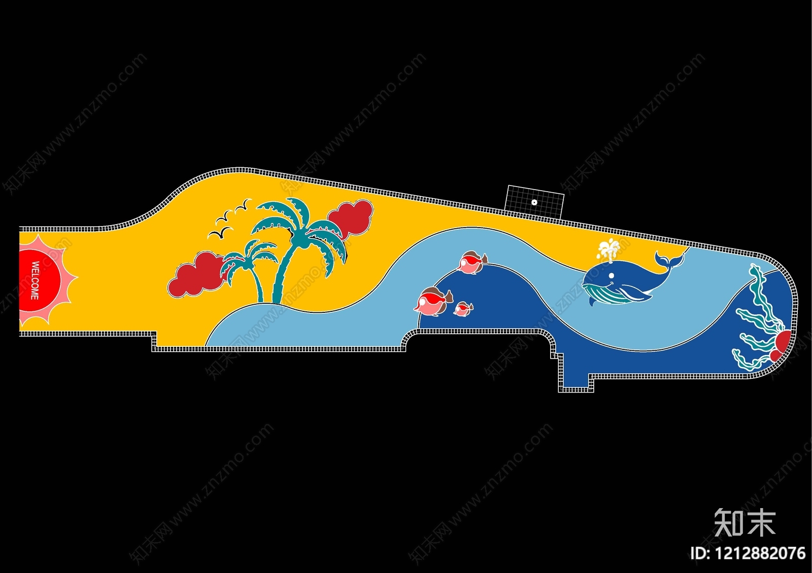 现代幼儿园施工图下载【ID:1212882076】