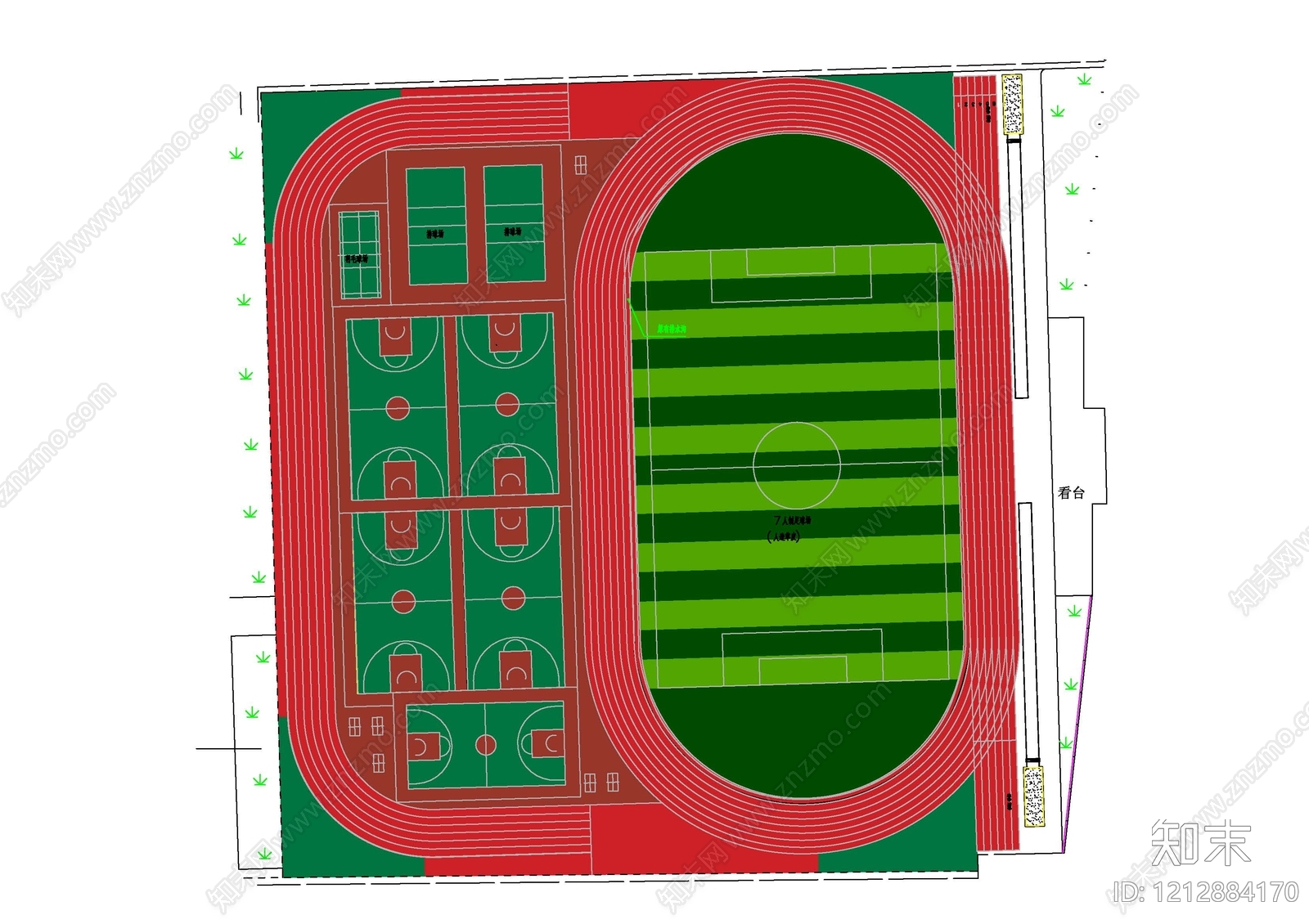 现代其他运动场地施工图下载【ID:1212884170】