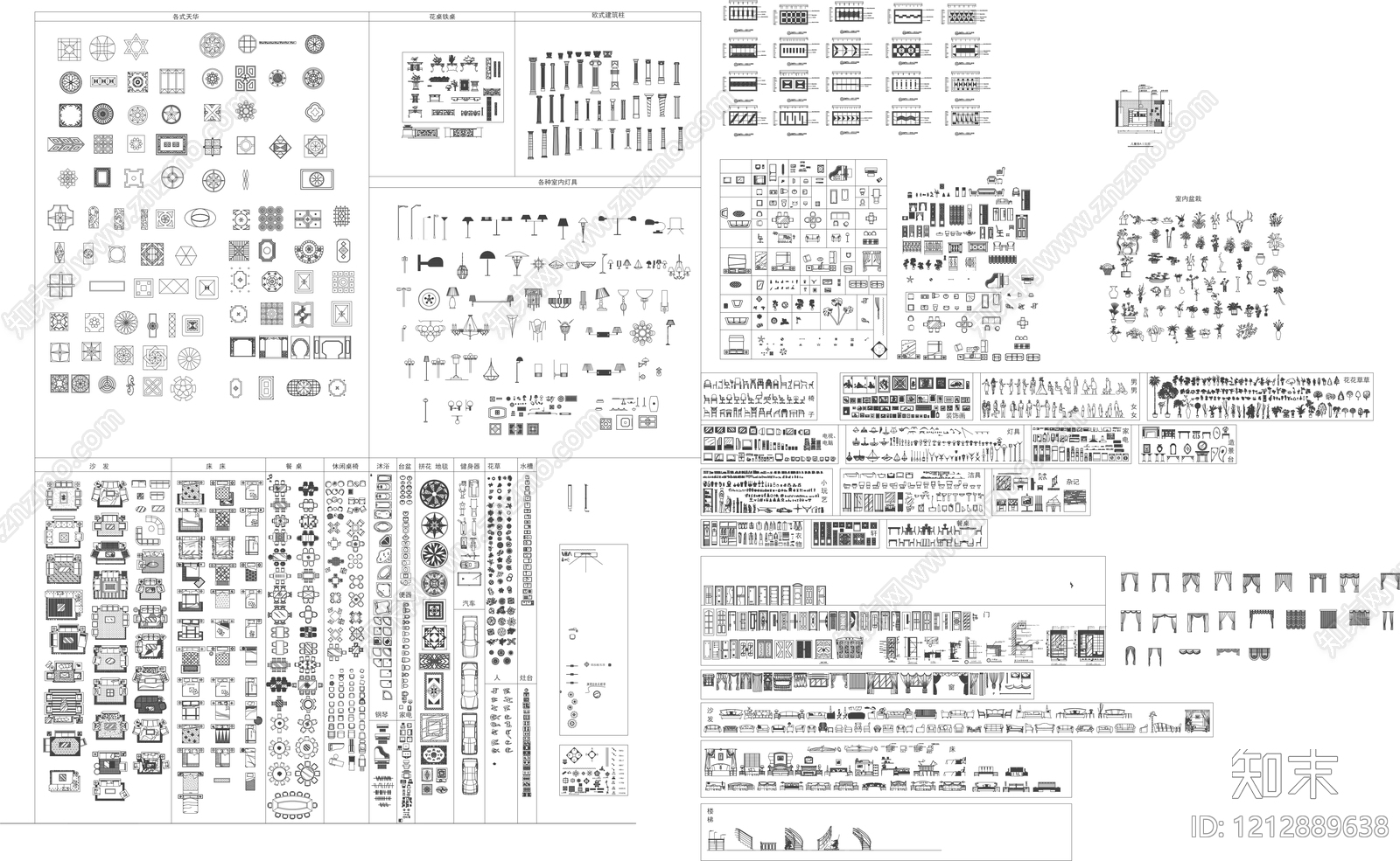 家具图库施工图下载【ID:1212889638】