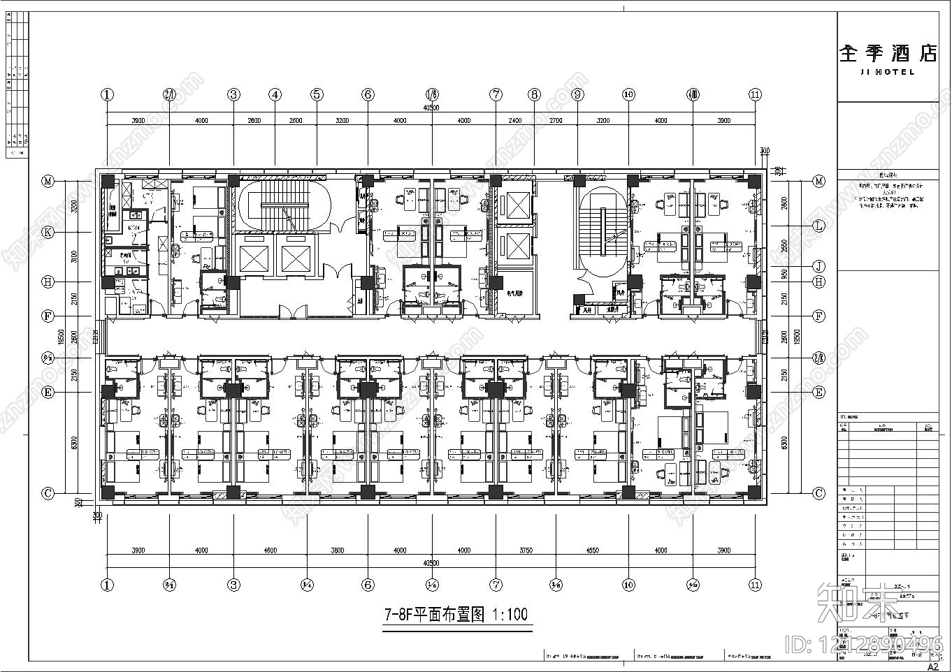 酒店客房施工图下载【ID:1212890496】
