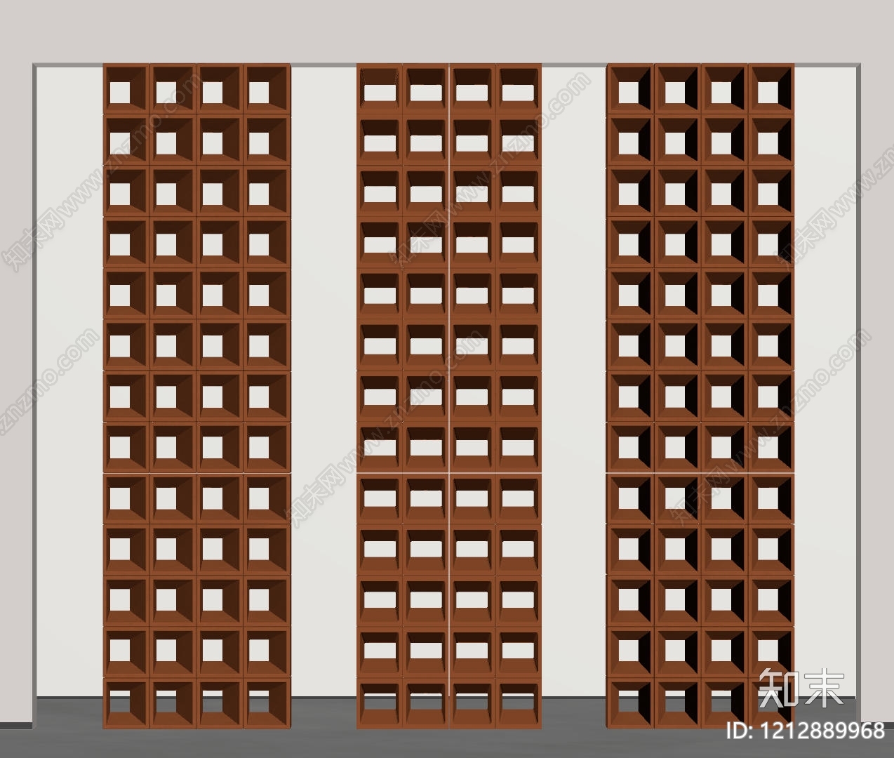 极简主义隔断SU模型下载【ID:1212889968】