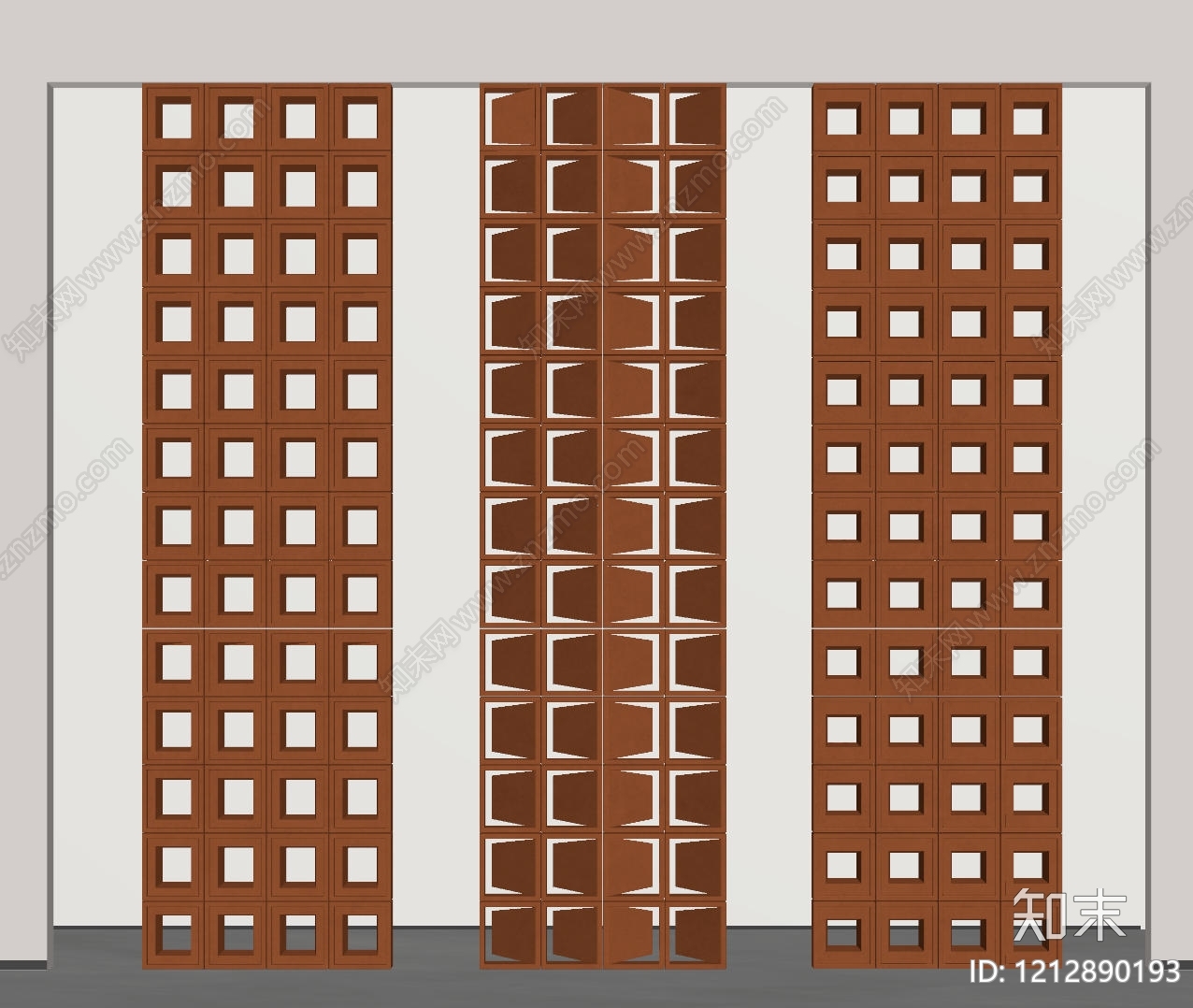 极简主义隔断SU模型下载【ID:1212890193】