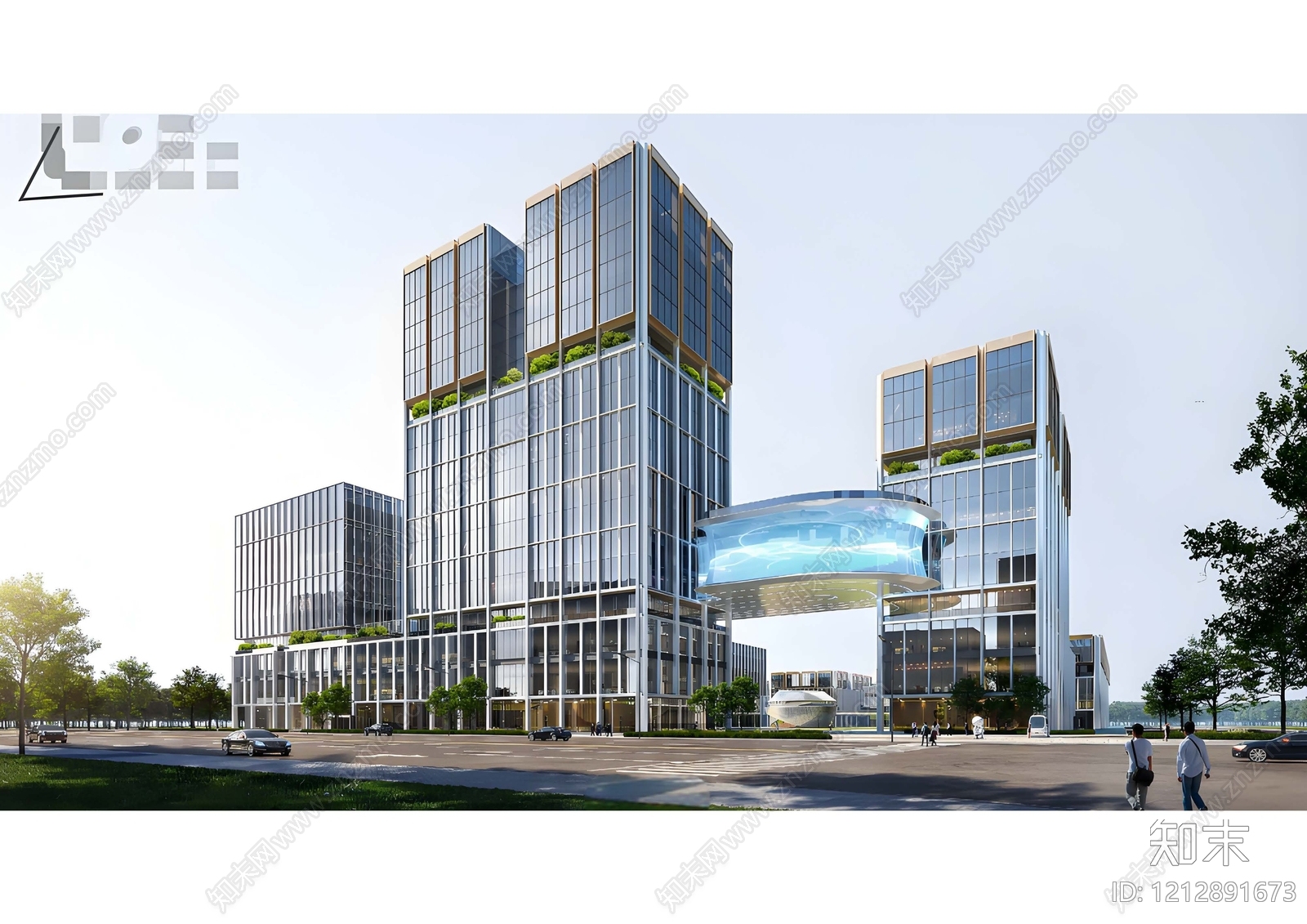 现代厂房建筑下载【ID:1212891673】