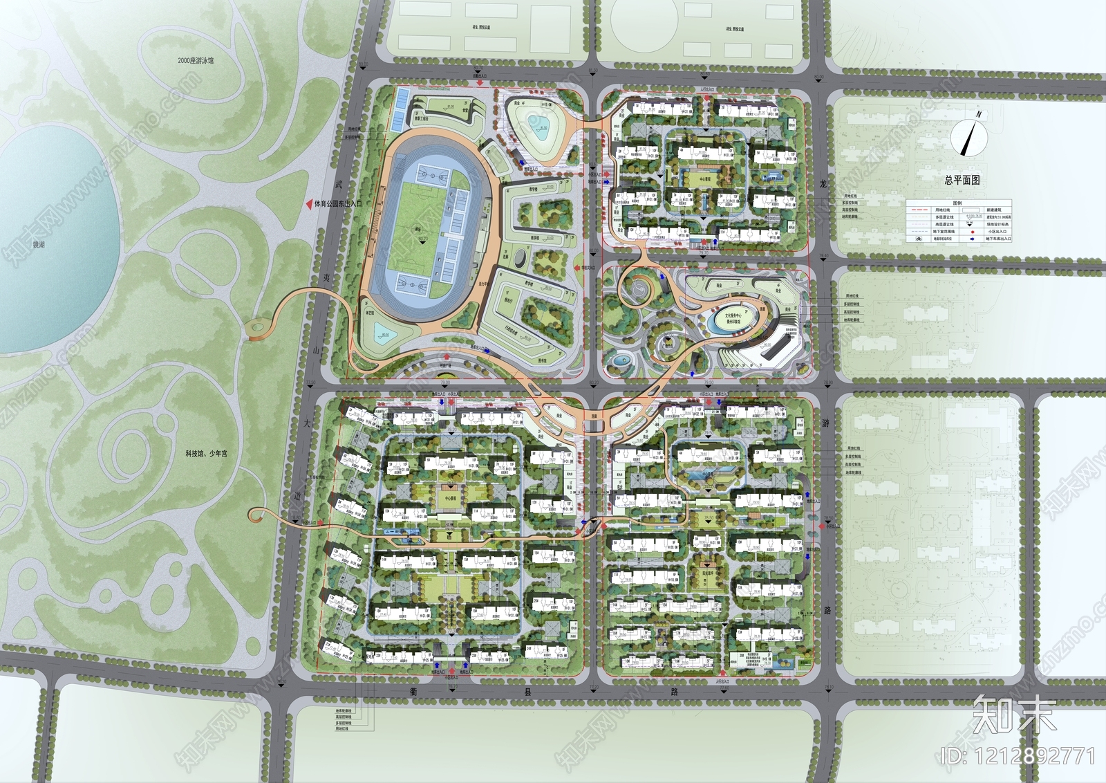 居住区规划施工图下载【ID:1212892771】