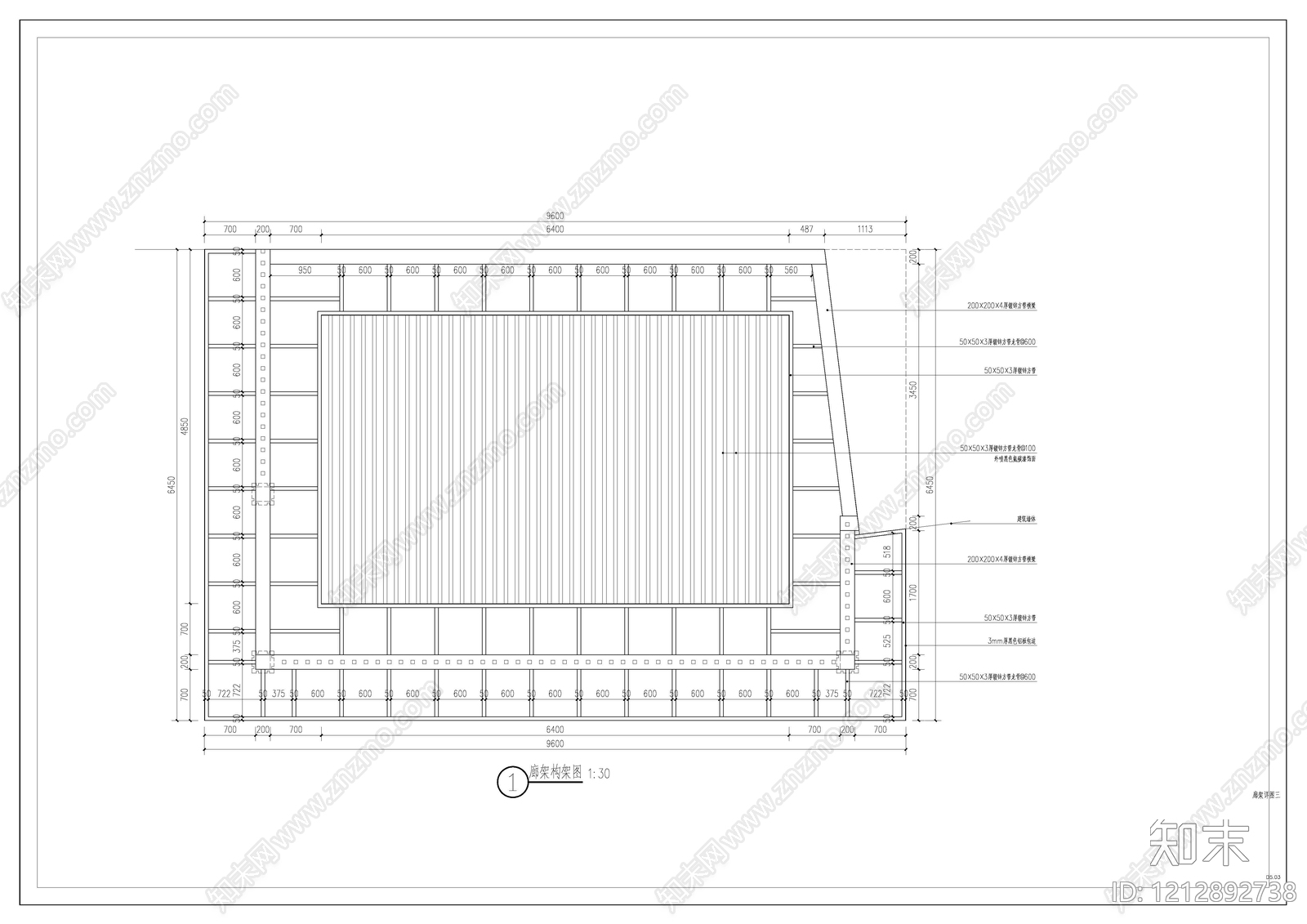 示范区景观cad施工图下载【ID:1212892738】