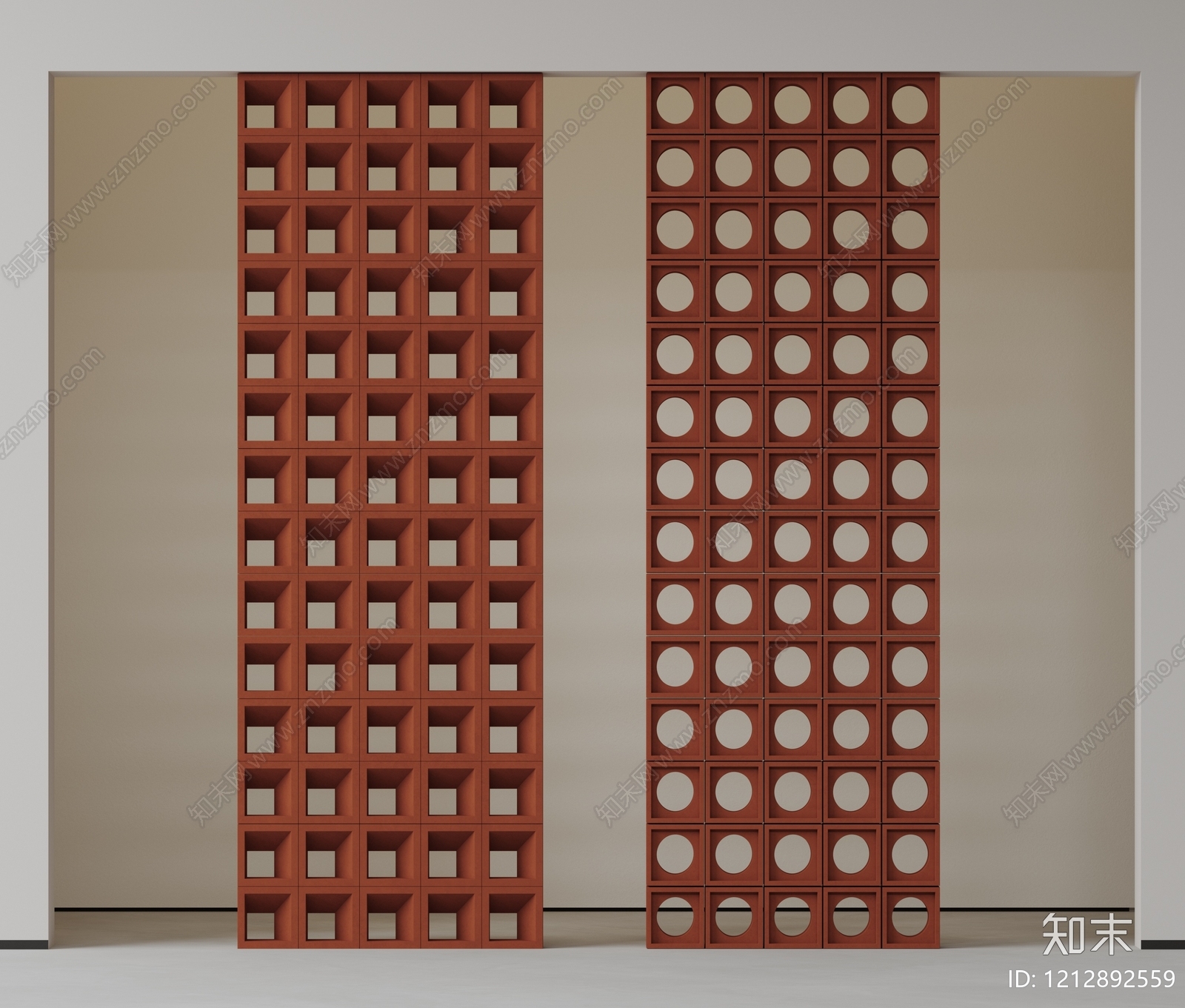 现代简约隔断3D模型下载【ID:1212892559】