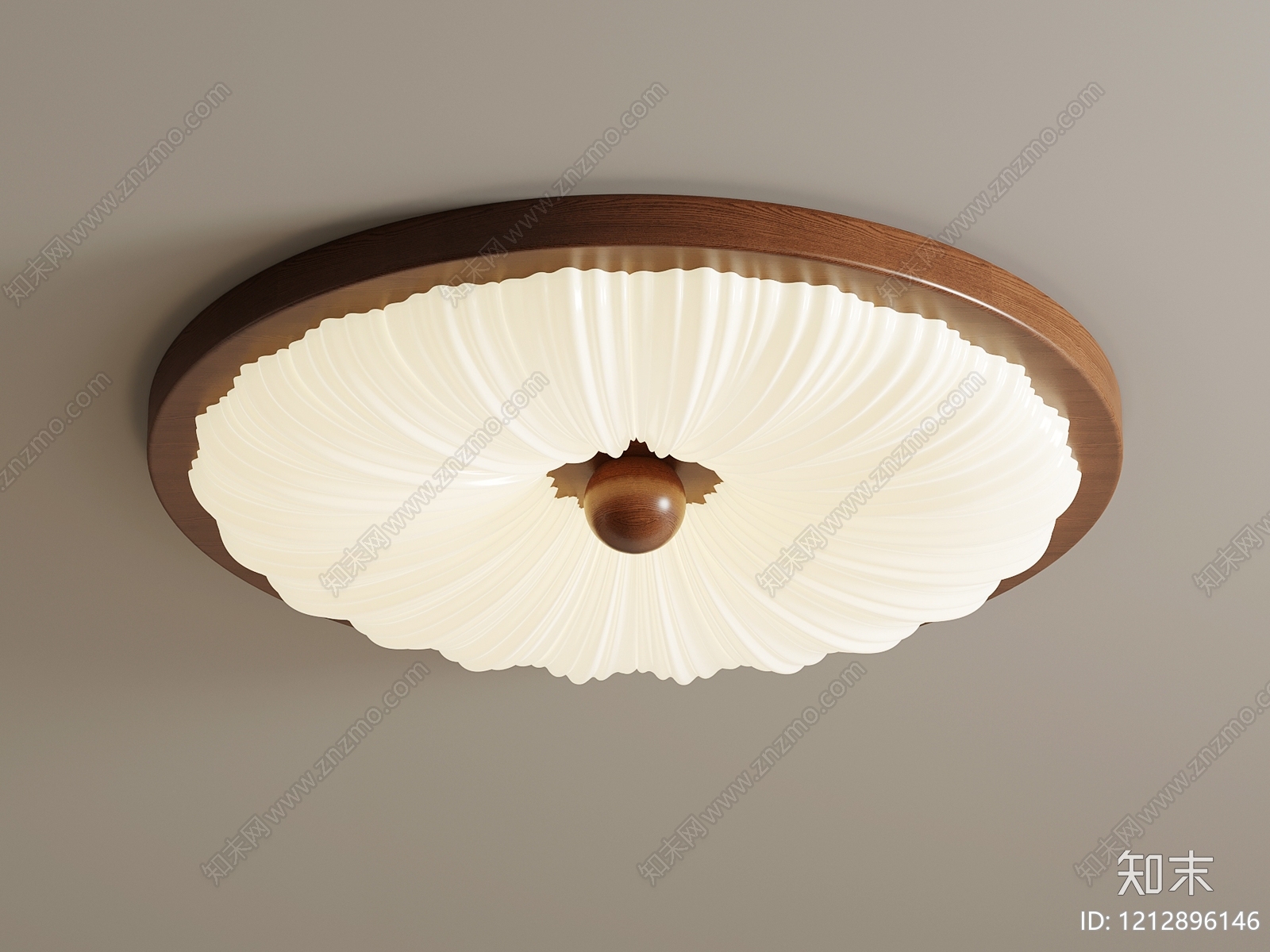 中古风吸顶灯SU模型下载【ID:1212896146】