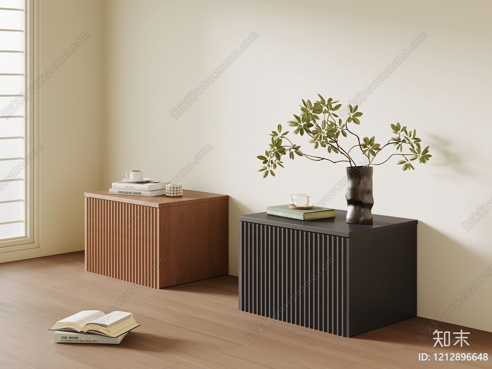 现代简约边几3D模型下载【ID:1212896648】
