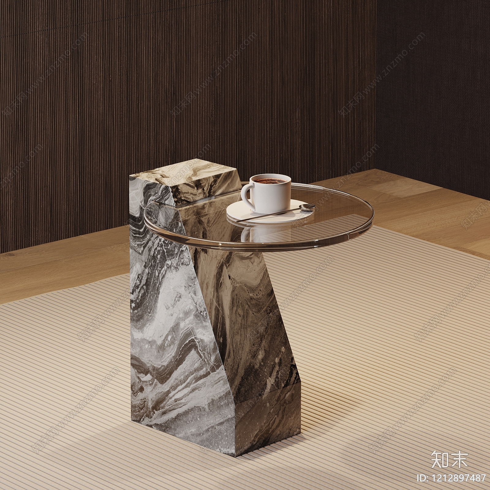 现代极简边几3D模型下载【ID:1212897487】