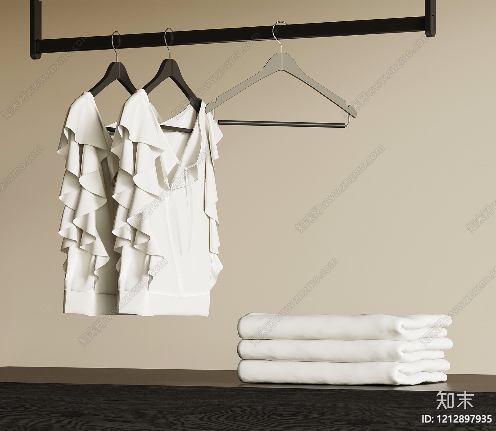 极简衣服SU模型下载【ID:1212897935】