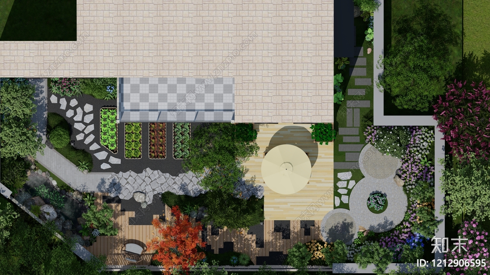 现代中式其它外景贴图下载【ID:1212906595】