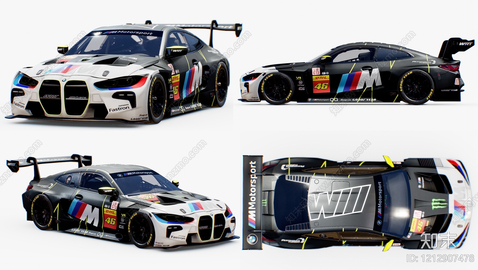 赛车涂装风格汽车SU模型下载【ID:1212907478】