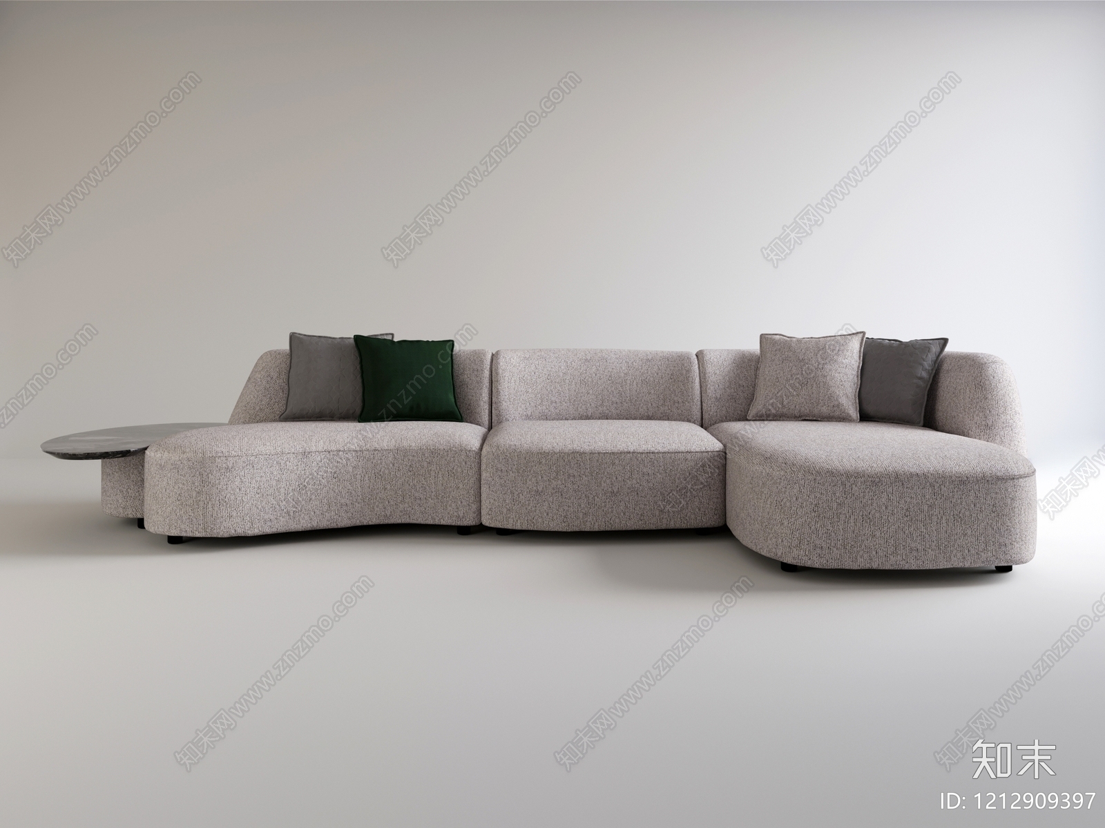 极简多人沙发3D模型下载【ID:1212909397】