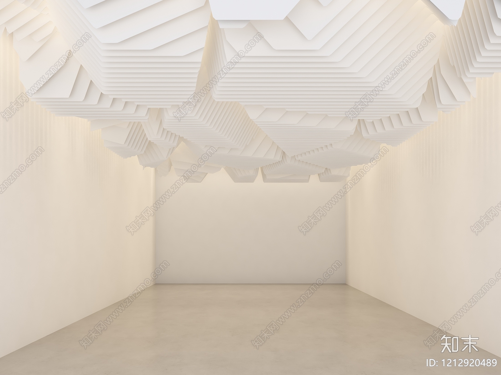 极简主义艺术展厅SU模型下载【ID:1212920489】