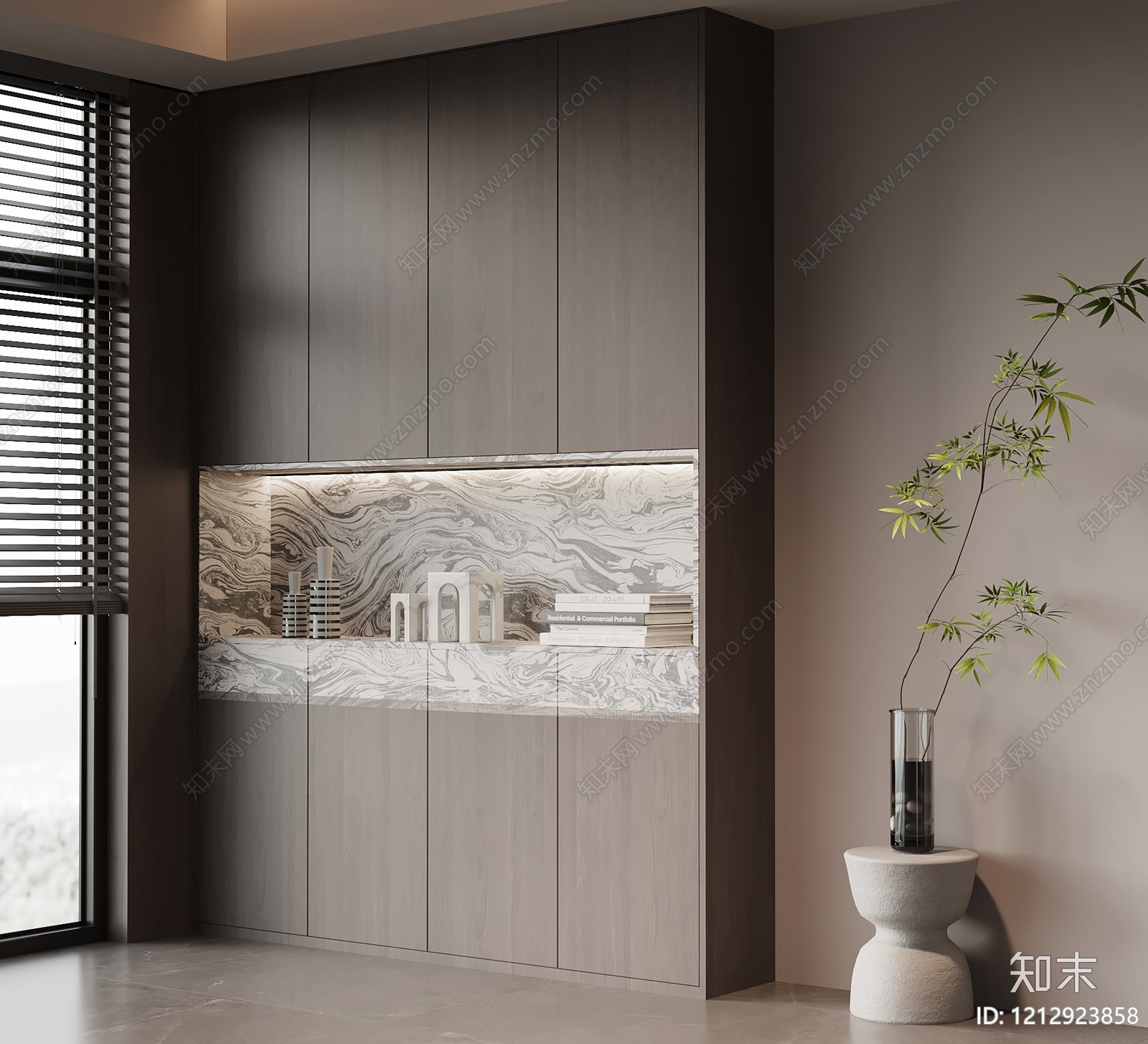 现代简约玄关3D模型下载【ID:1212923858】
