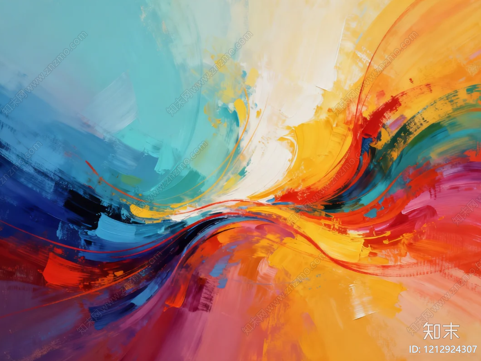 现代装饰画贴图下载【ID:1212924307】