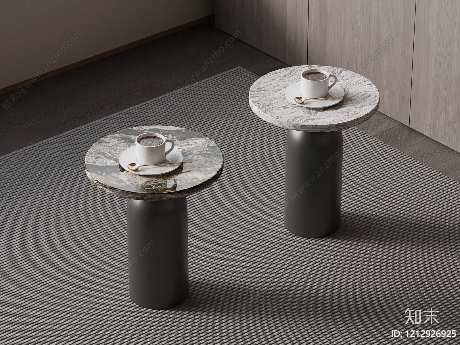 现代简约边几3D模型下载【ID:1212926925】
