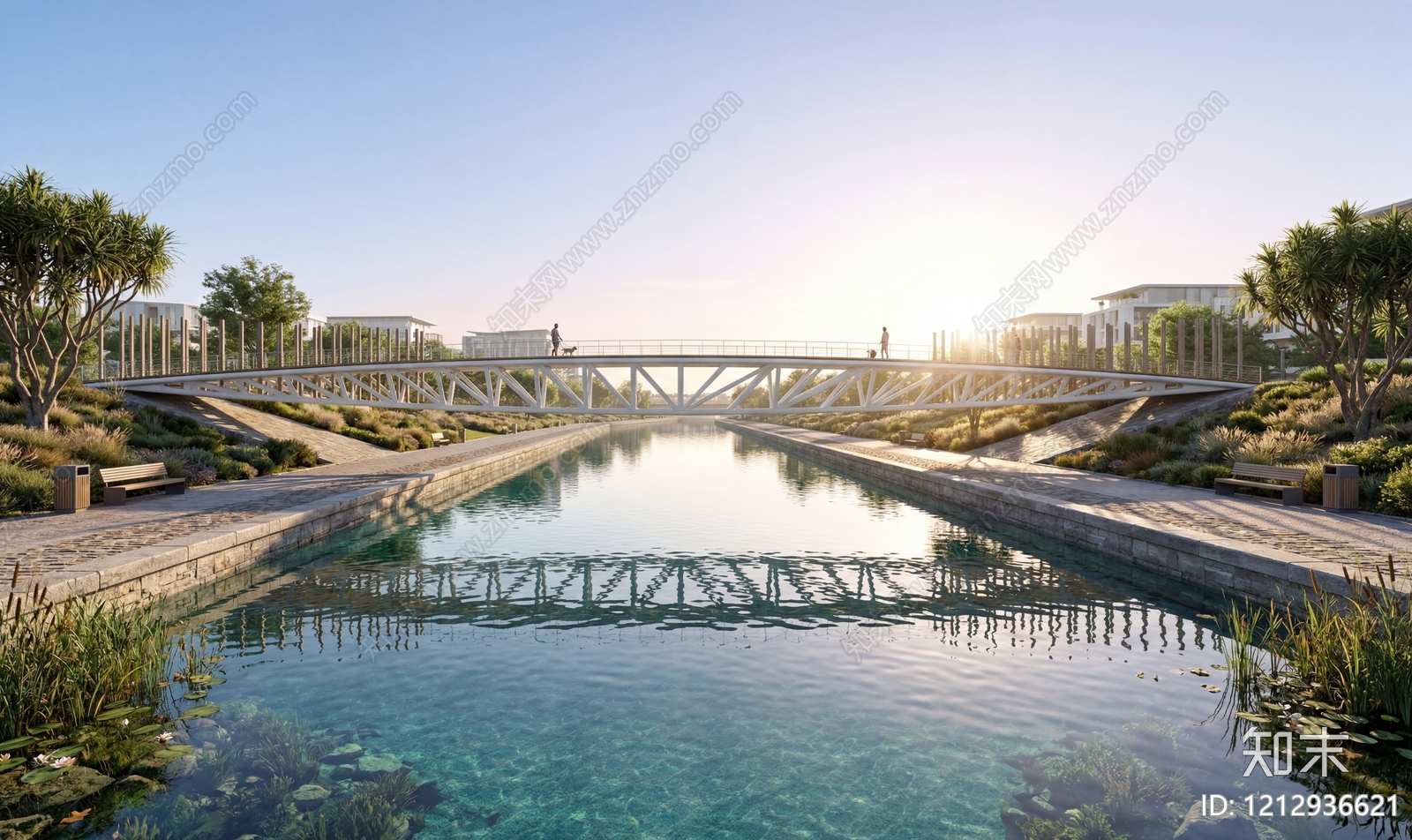 现代主义天桥SU模型下载【ID:1212936621】