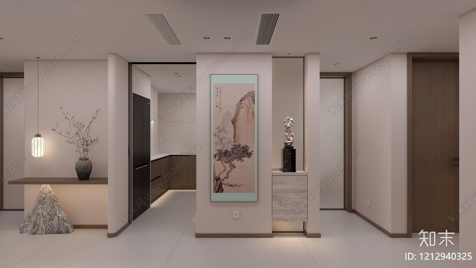 新中式侘寂别墅下载【ID:1212940325】