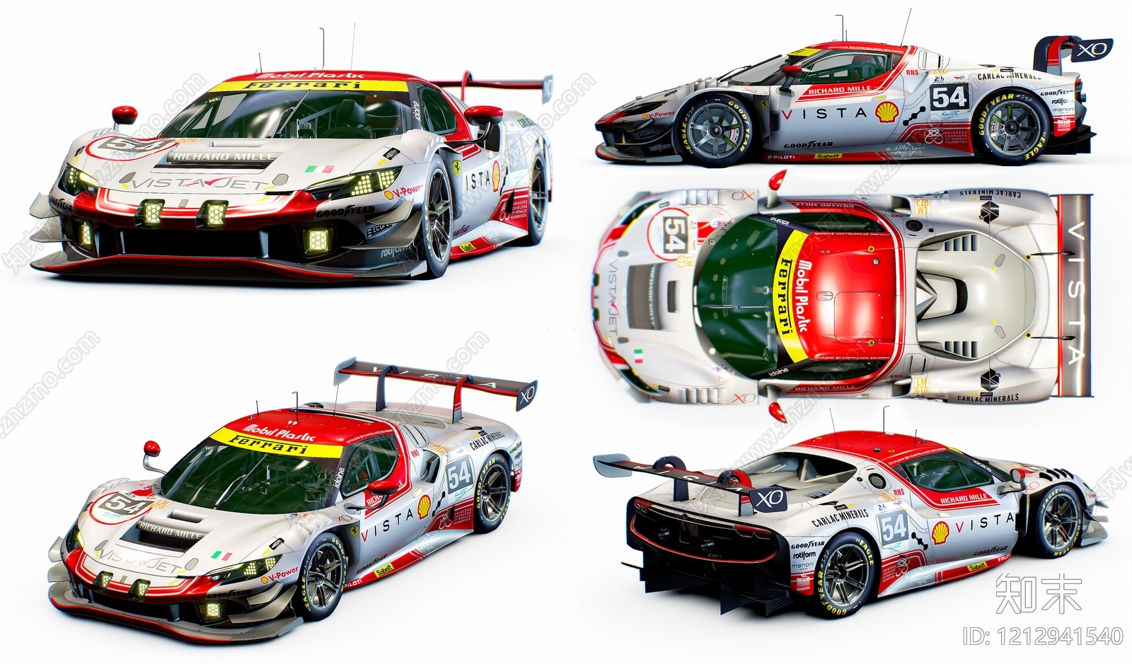 赛车运动风格汽车SU模型下载【ID:1212941540】