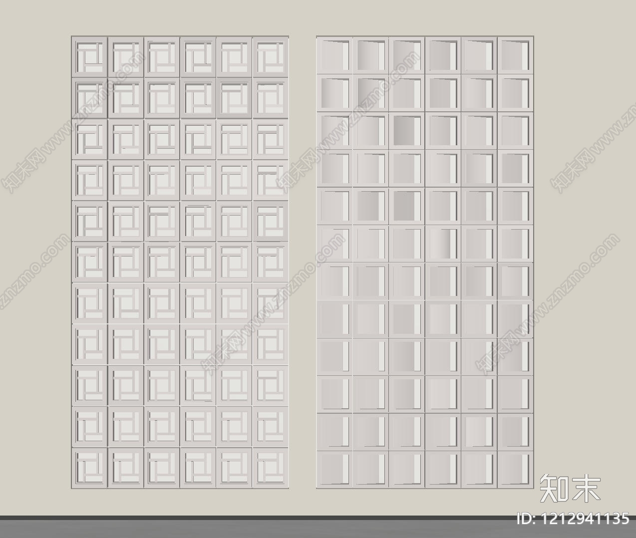极简隔断SU模型下载【ID:1212941135】