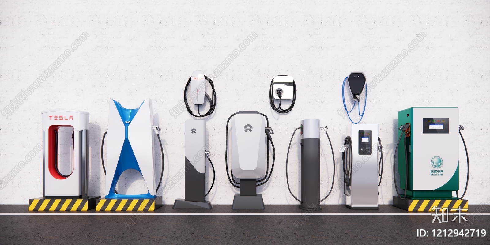 极简主义充电桩SU模型下载【ID:1212942719】