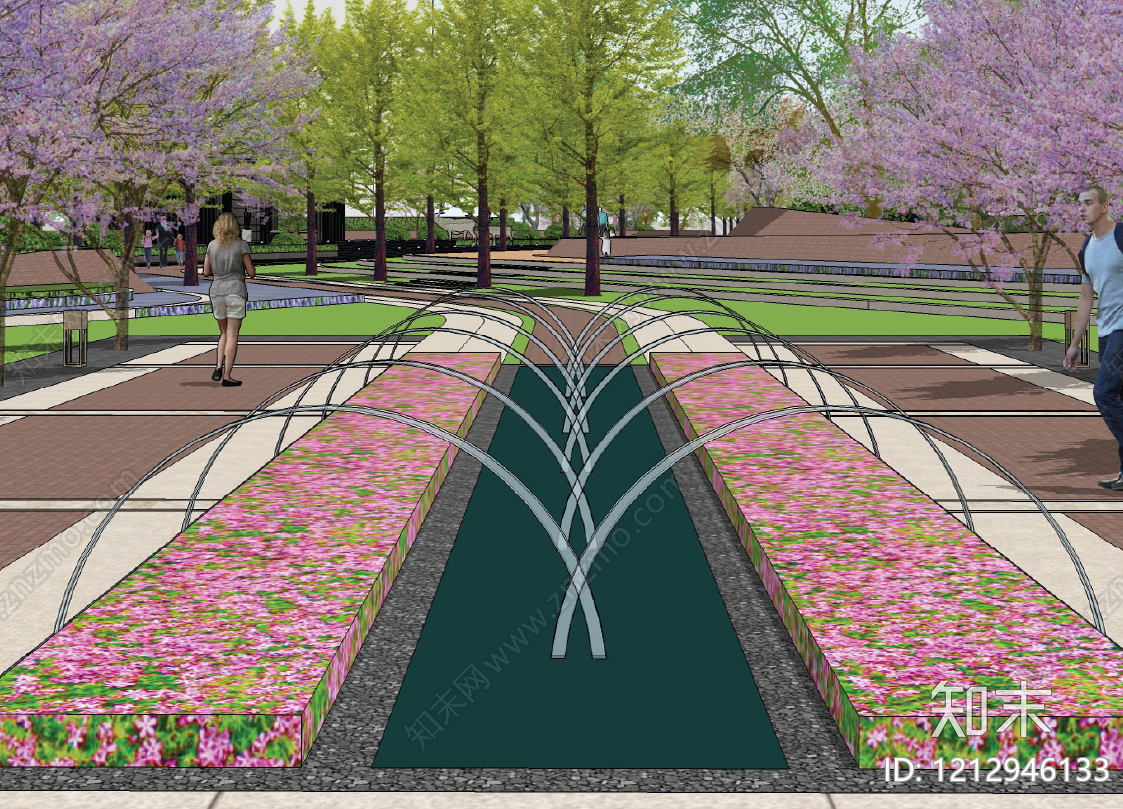 喷泉水景施工图下载【ID:1212946133】