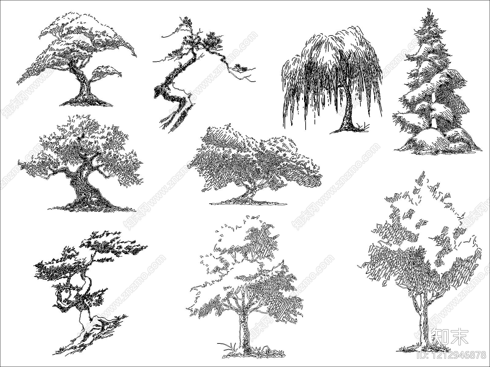 乔木种植施工图下载【ID:1212946878】