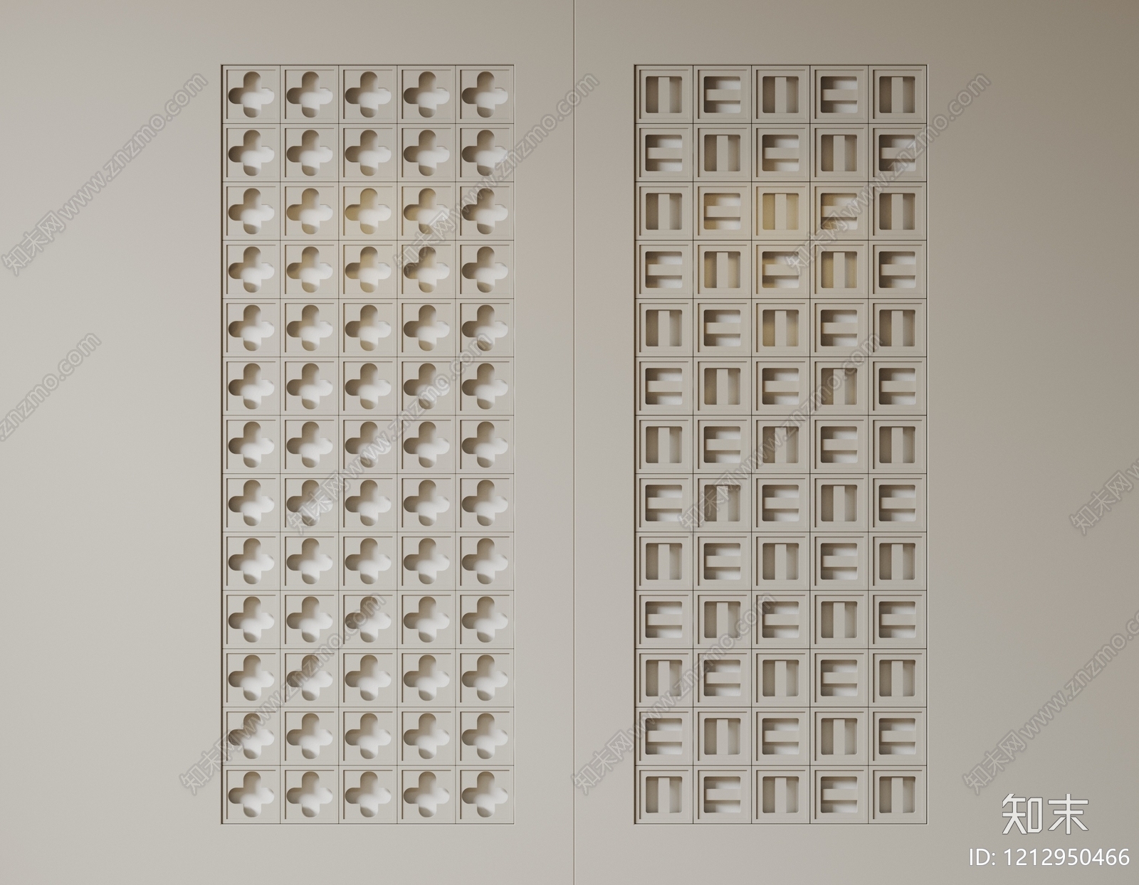 极简隔断3D模型下载【ID:1212950466】