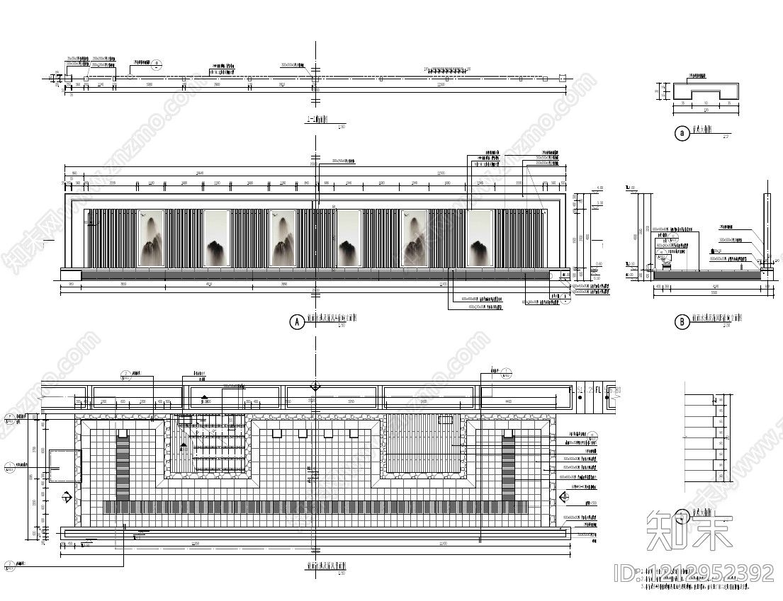 镜面水景施工图下载【ID:1212952392】