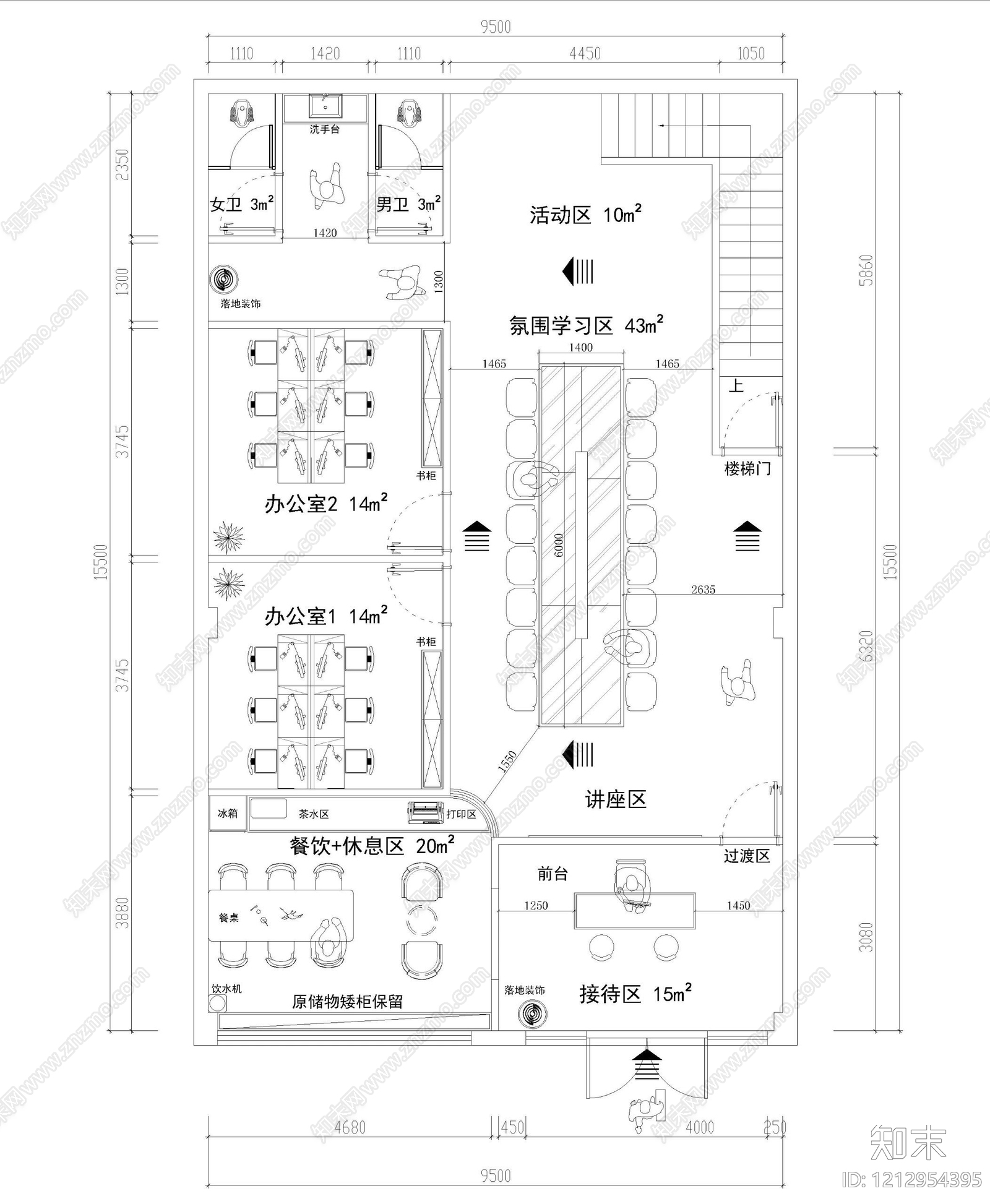 现代教室施工图下载【ID:1212954395】