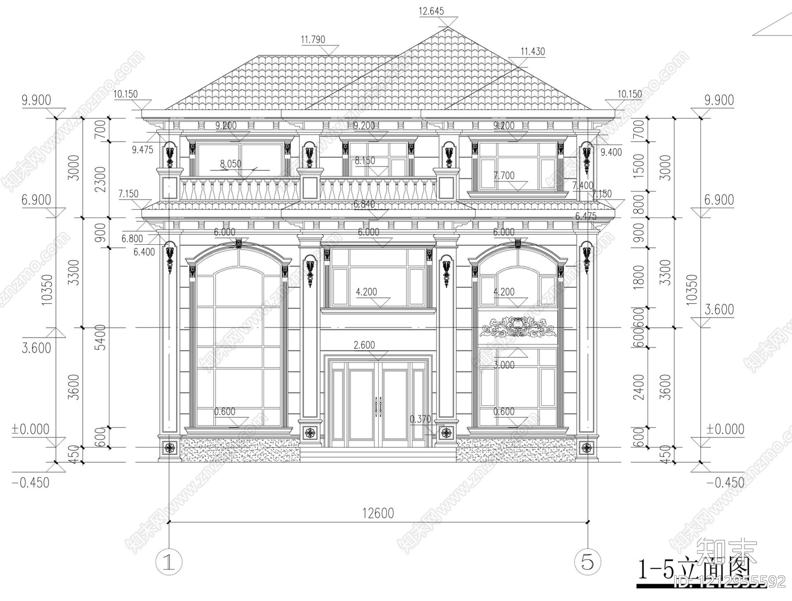别墅施工图下载【ID:1212955592】