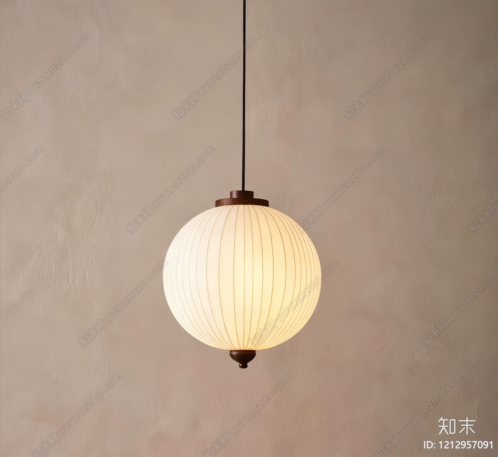 日式吊灯SU模型下载【ID:1212957091】