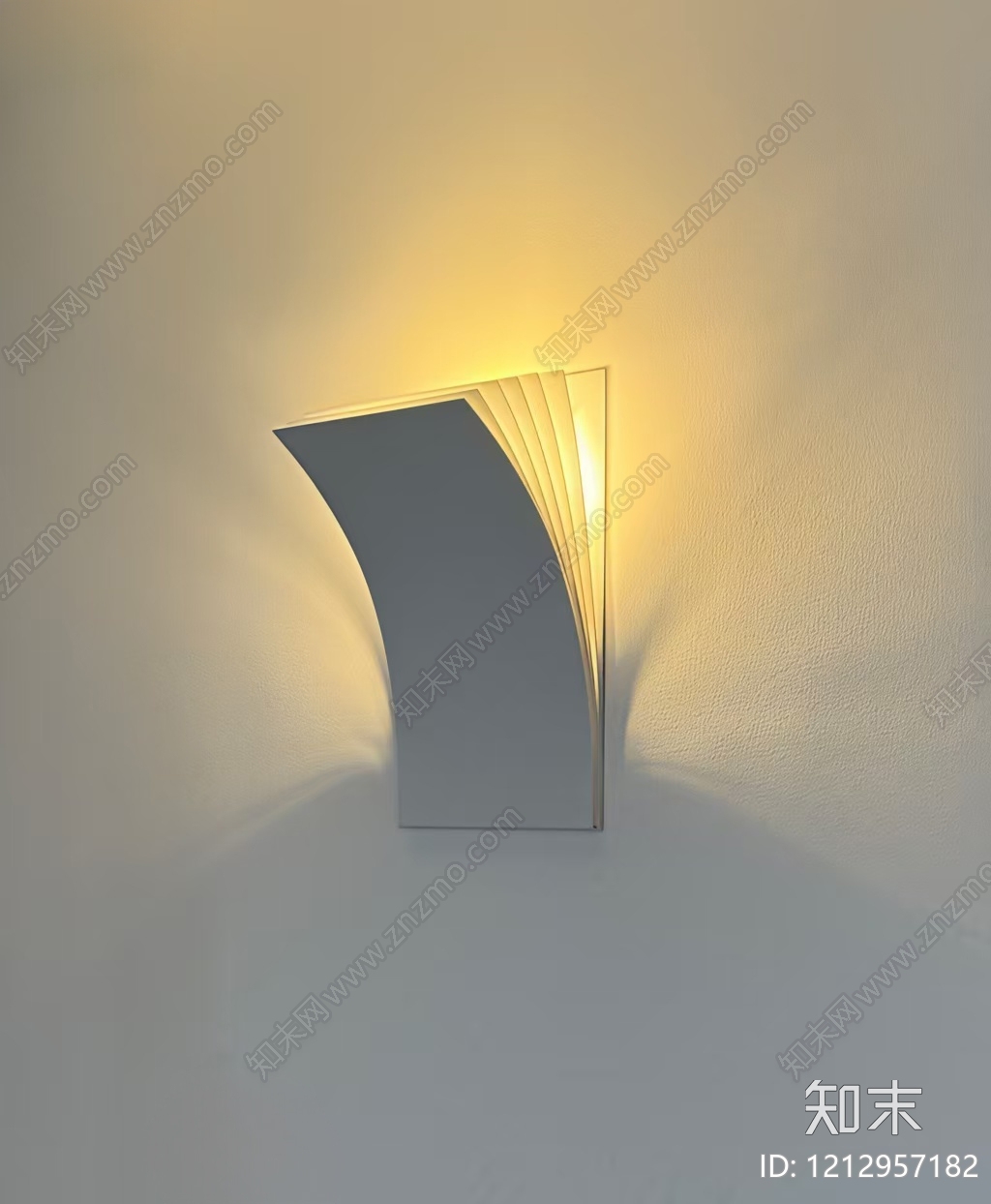 极简壁灯3D模型下载【ID:1212957182】