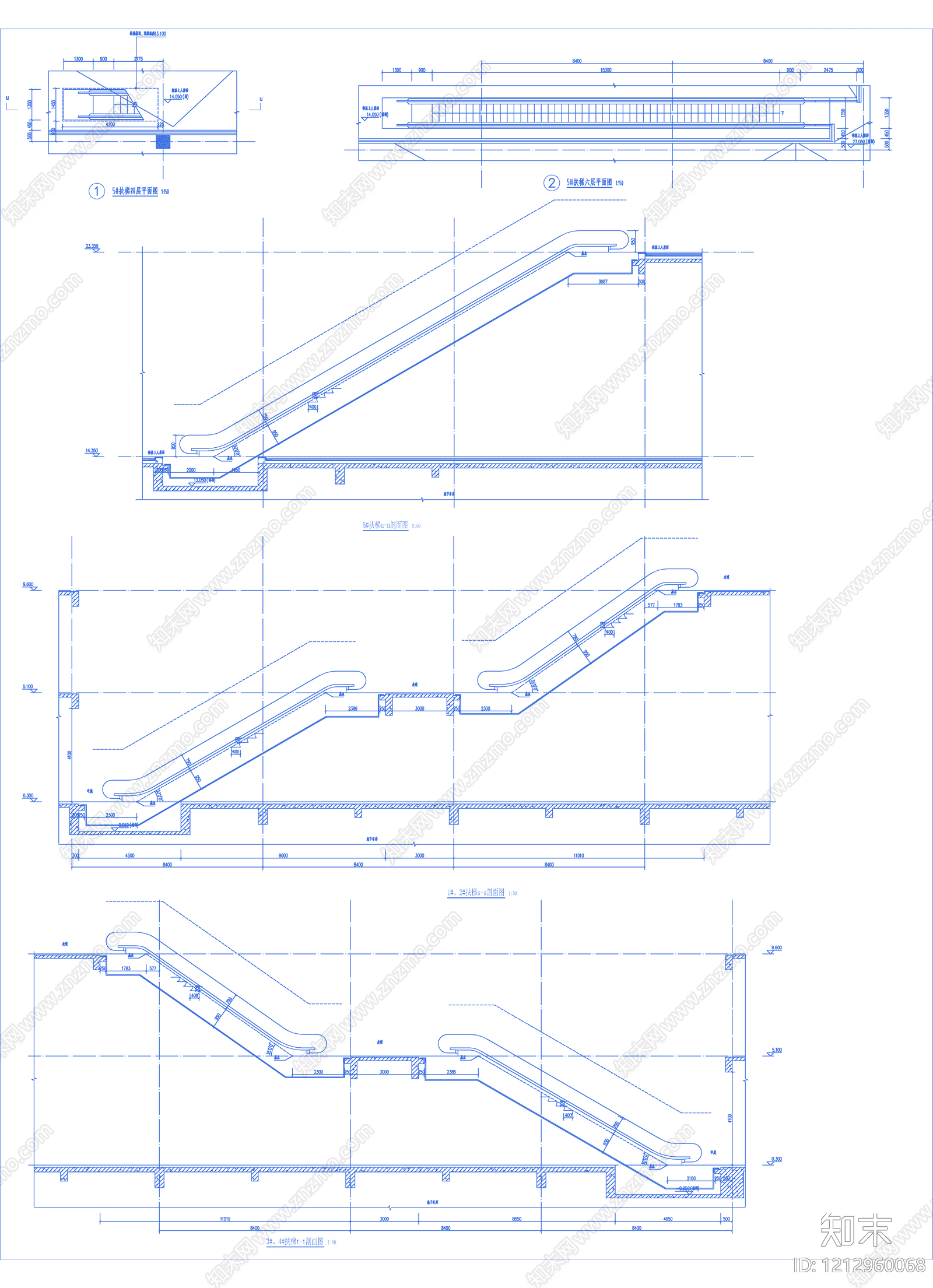 现代办公楼建筑cad施工图下载【ID:1212960068】