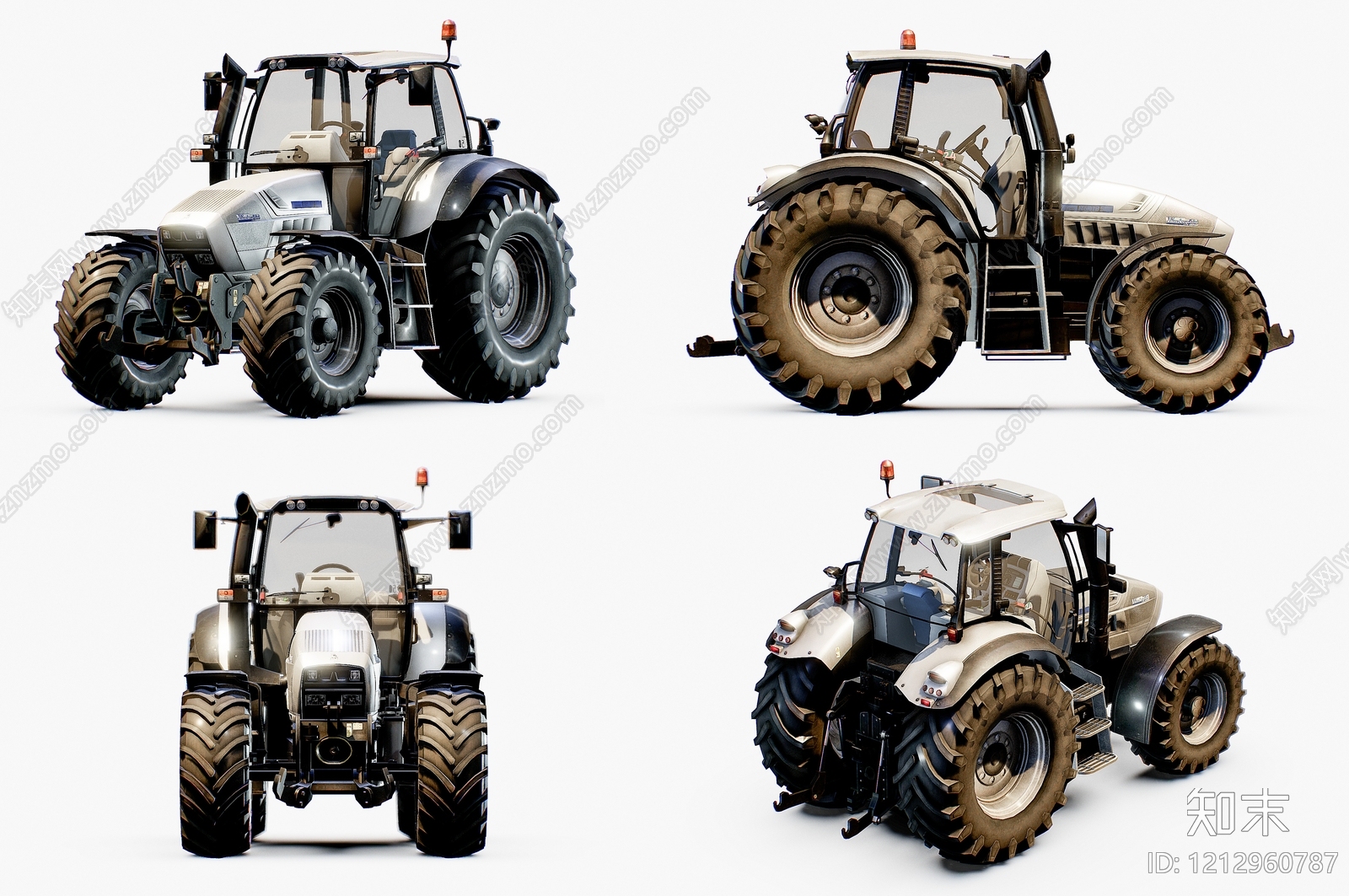 写实风工程车SU模型下载【ID:1212960787】