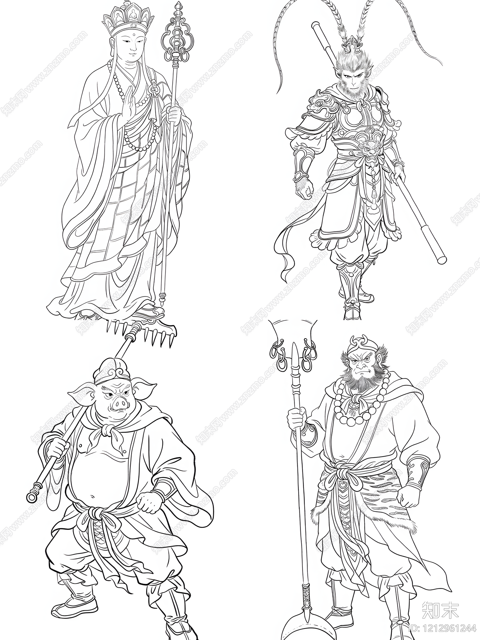 现代人物施工图下载【ID:1212961244】