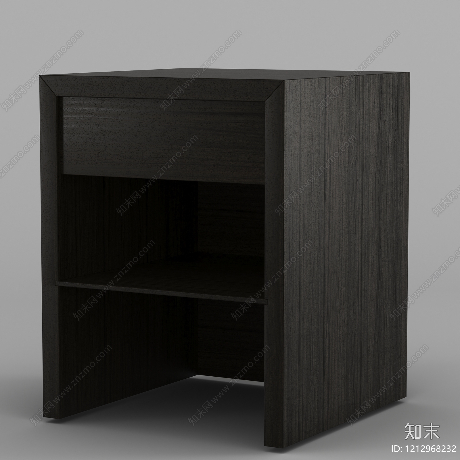 极简床头柜3D模型下载【ID:1212968232】