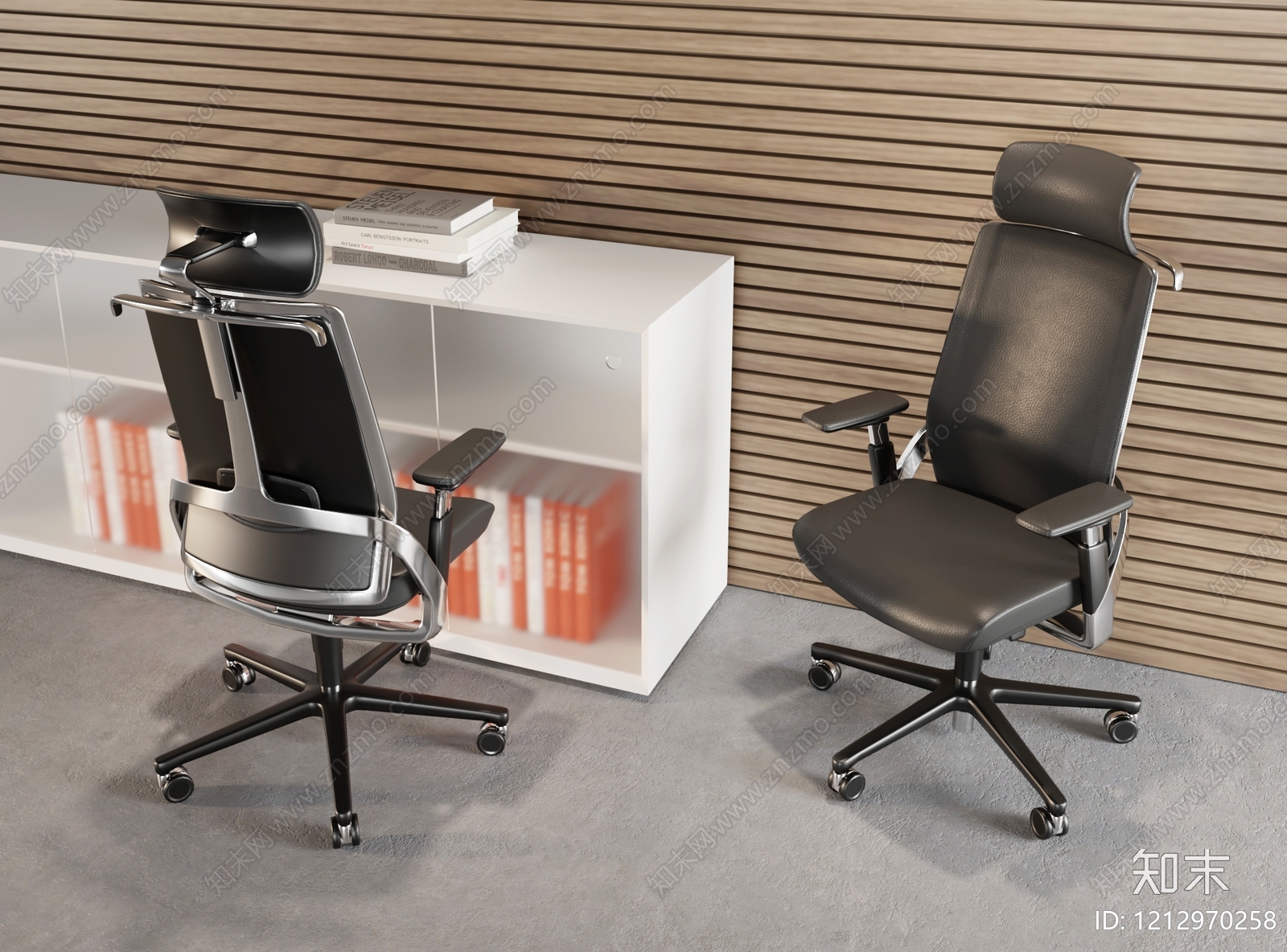 现代简约办公椅3D模型下载【ID:1212970258】