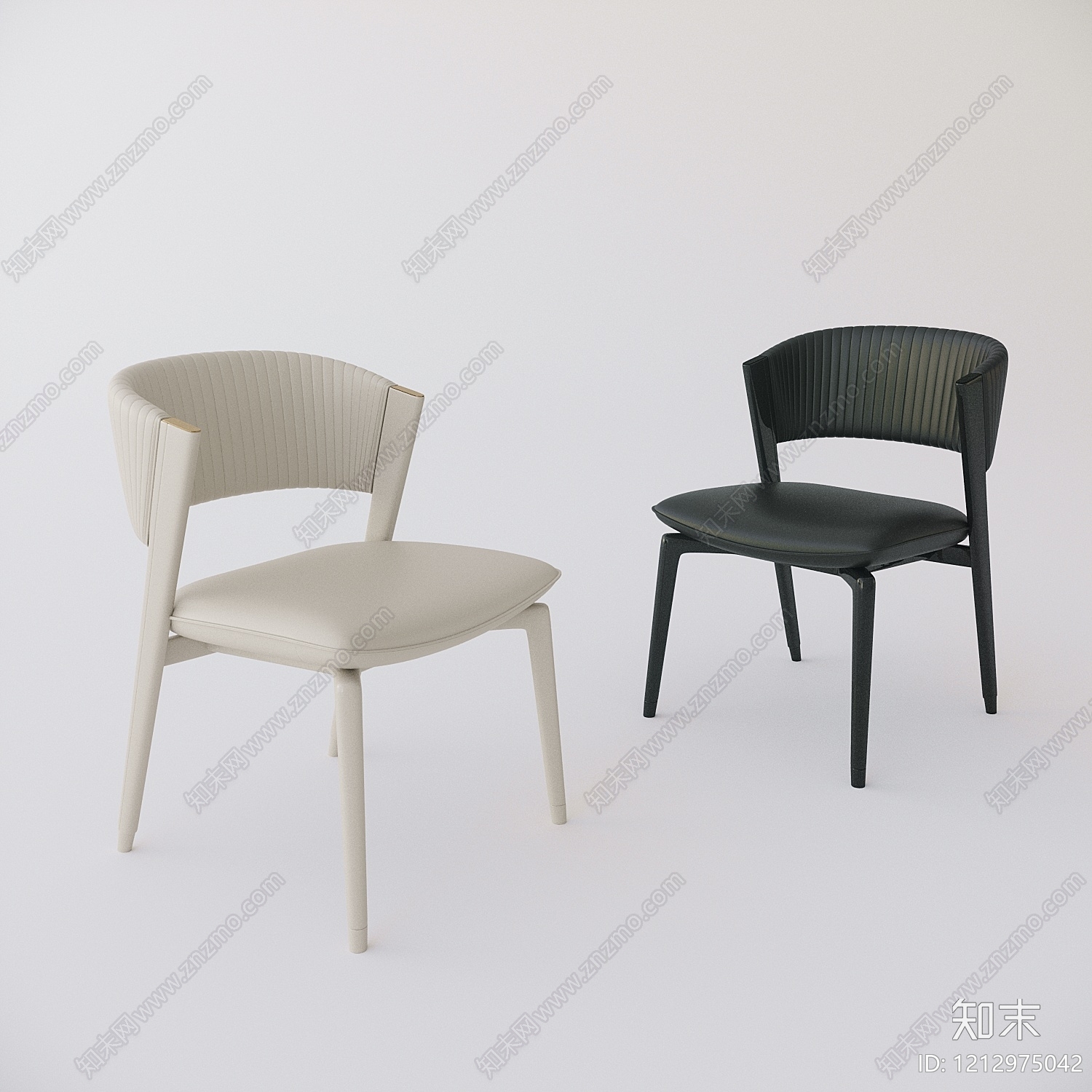 现代简约餐椅3D模型下载【ID:1212975042】