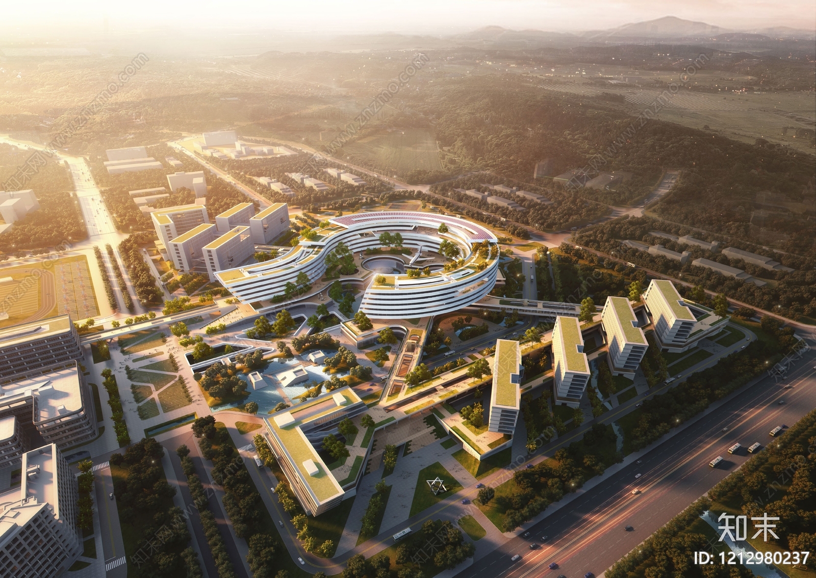 现代轻奢大学建筑下载【ID:1212980237】