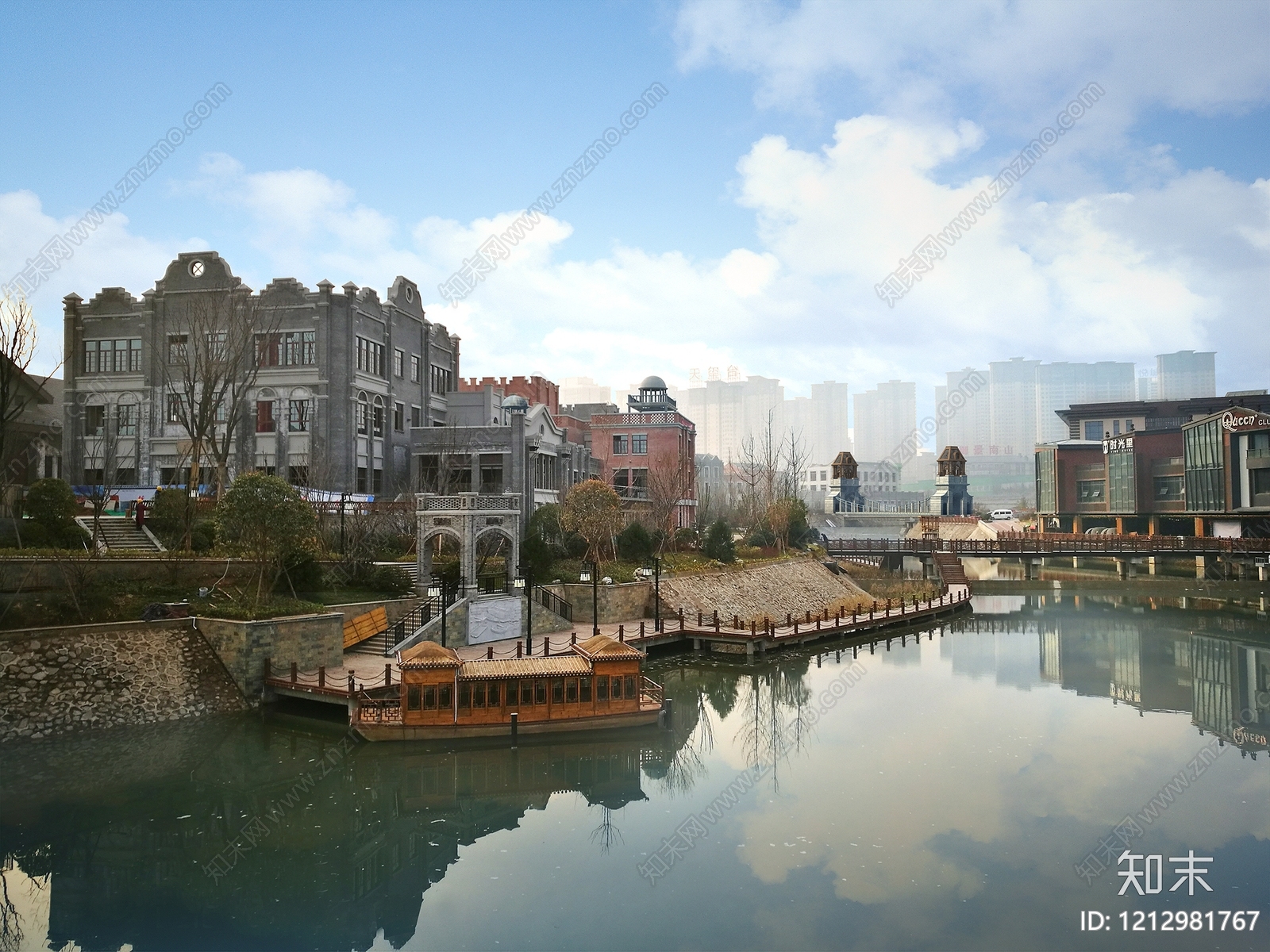 民国风情建筑风格商业街3D模型下载【ID:1212981767】