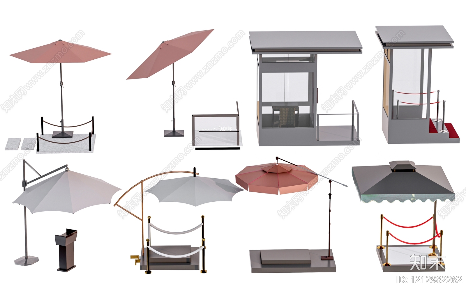 现代简约门卫室SU模型下载【ID:1212982262】