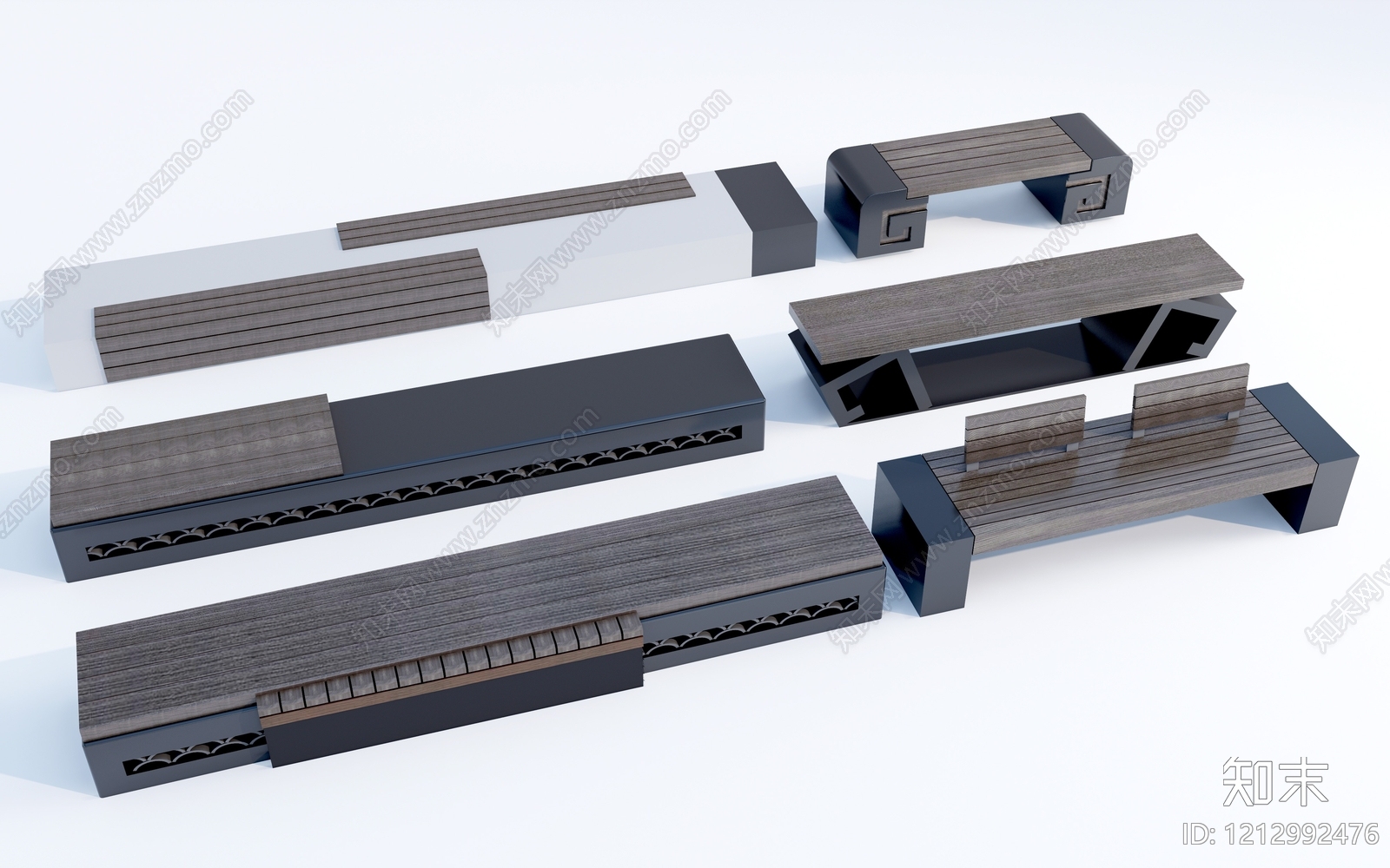 新中式公共座椅SU模型下载【ID:1212992476】