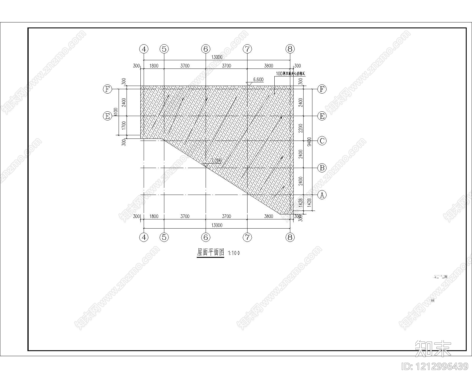 现代办公楼建筑cad施工图下载【ID:1212996439】