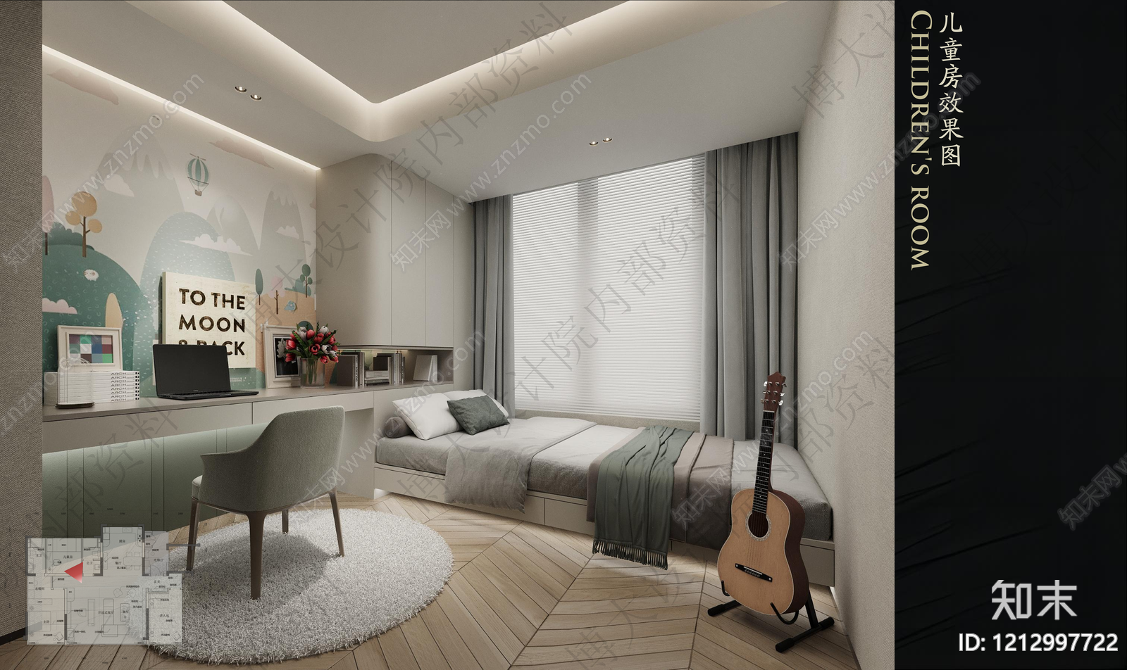 小户型平层cad施工图下载【ID:1212997722】