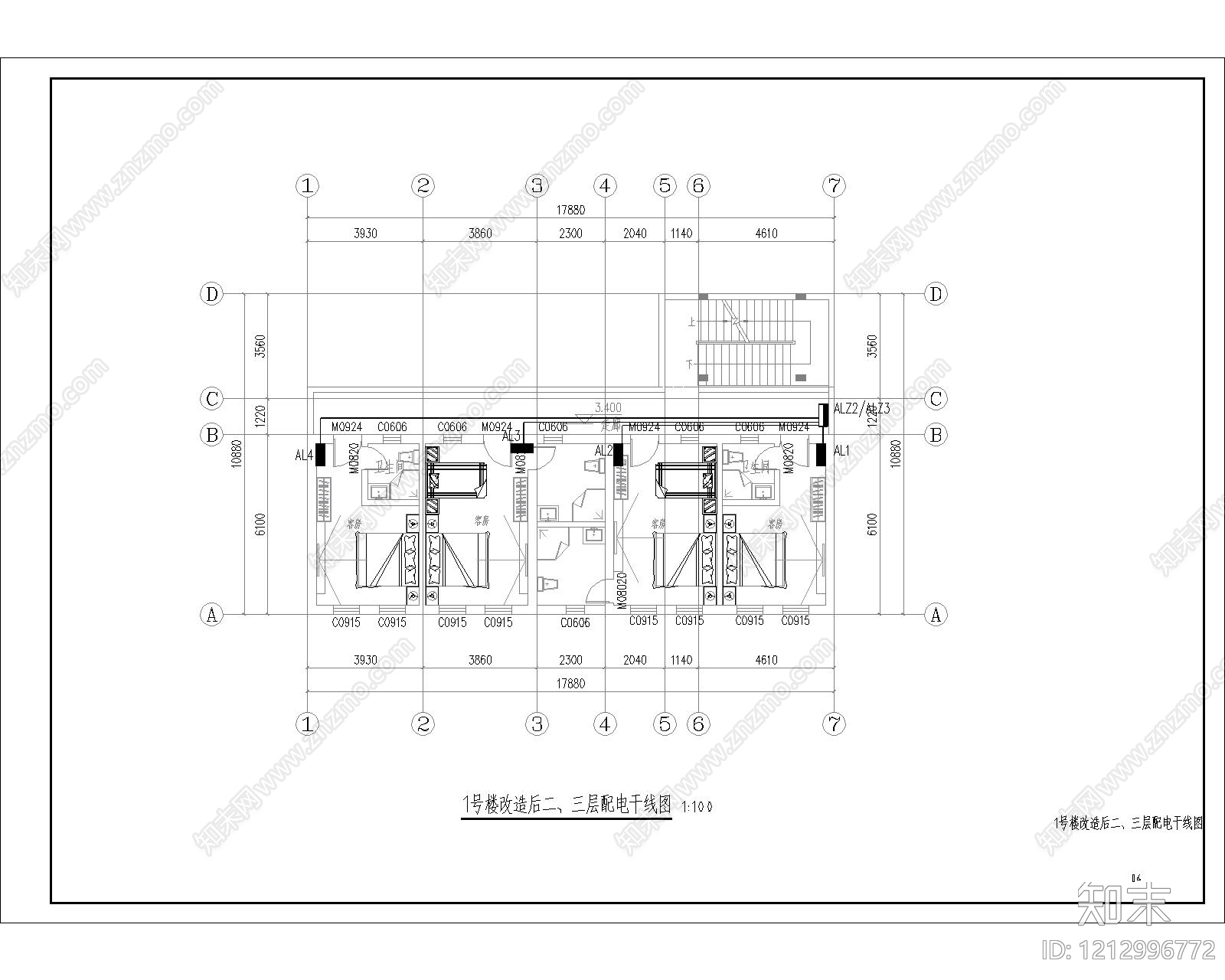 电气图cad施工图下载【ID:1212996772】