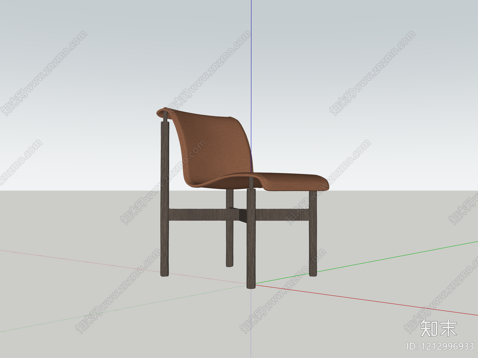 极简餐椅SU模型下载【ID:1212996933】