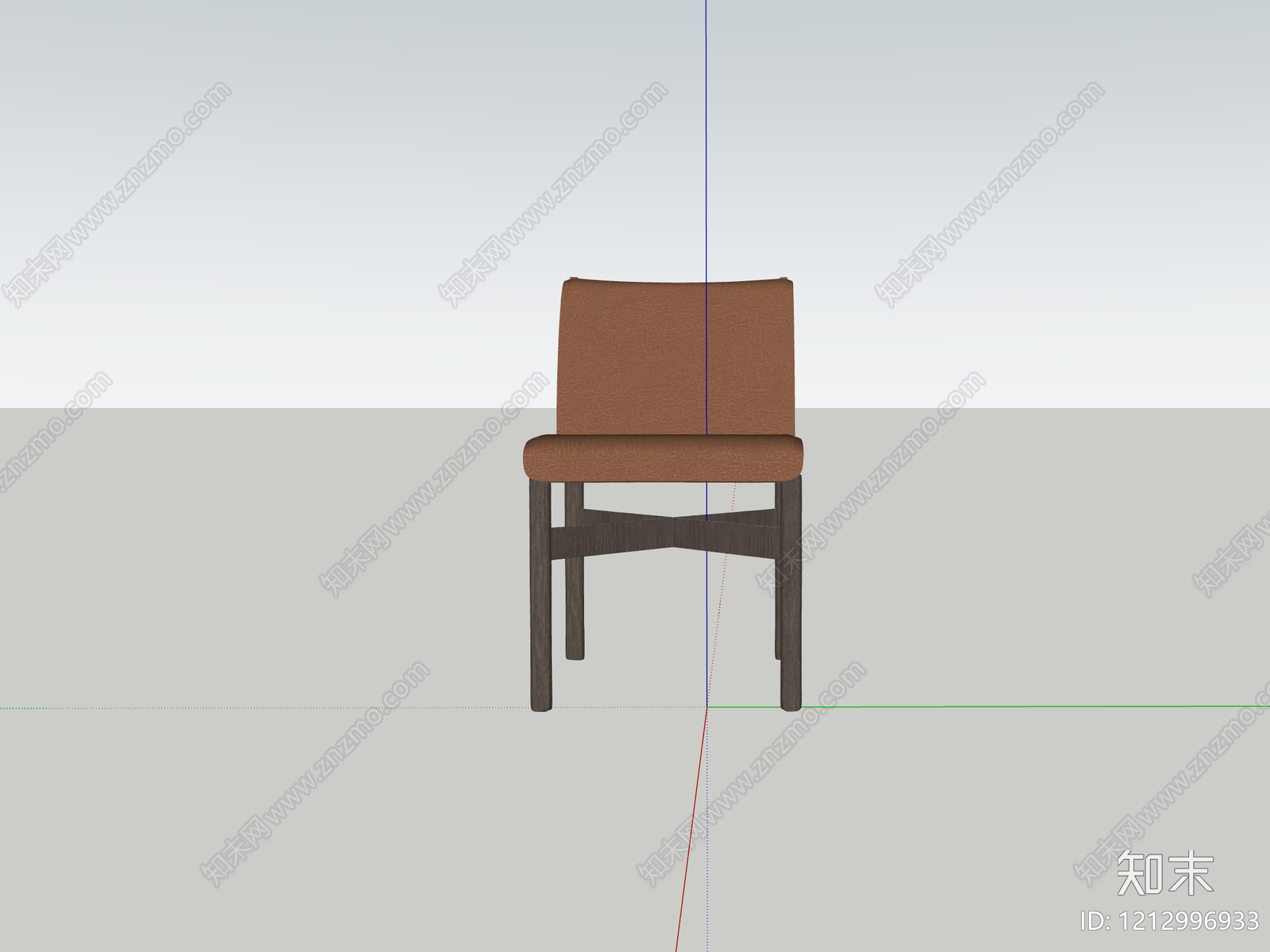 极简餐椅SU模型下载【ID:1212996933】