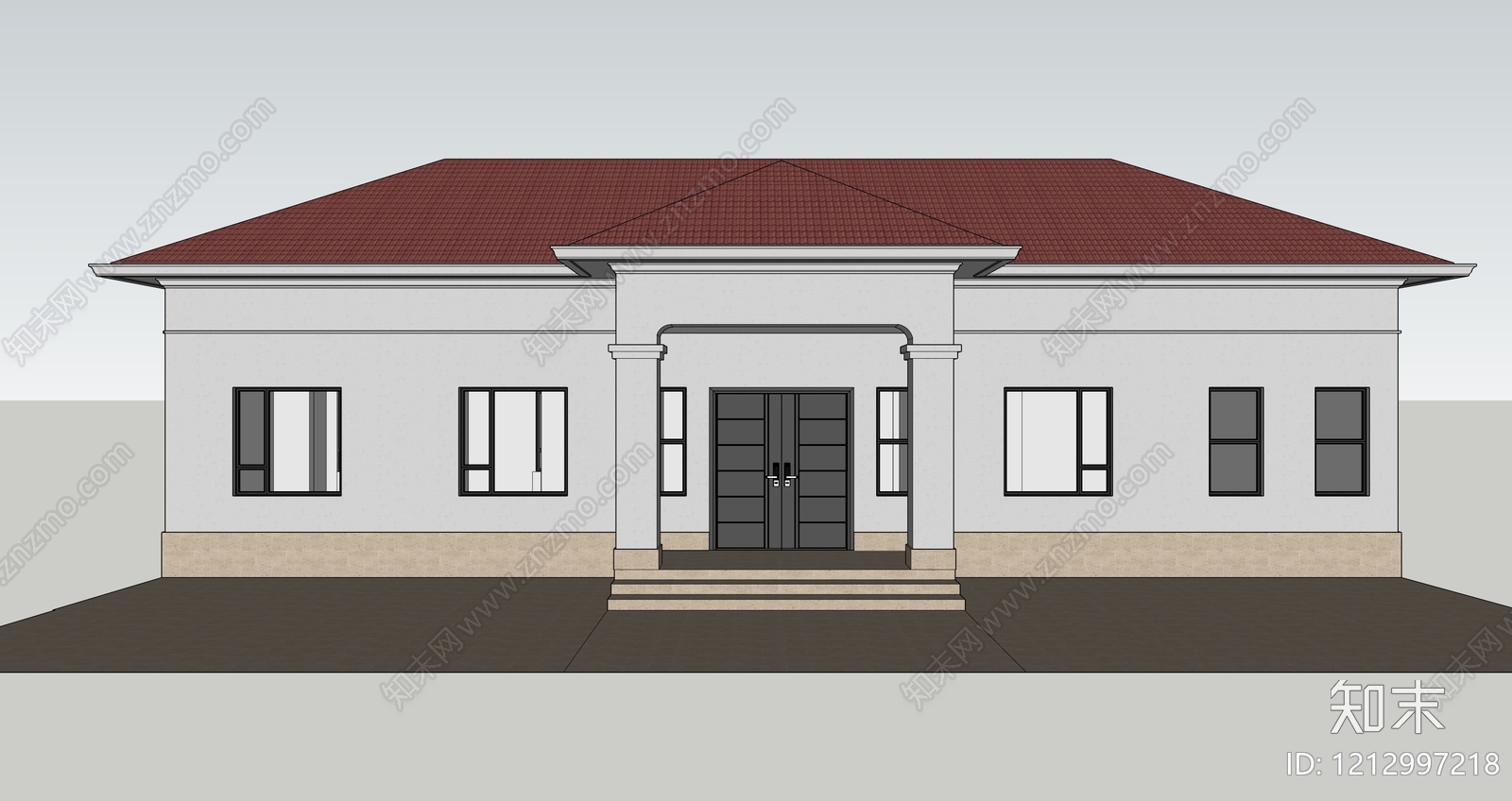 现代欧式别墅建筑cad施工图下载【ID:1212997218】